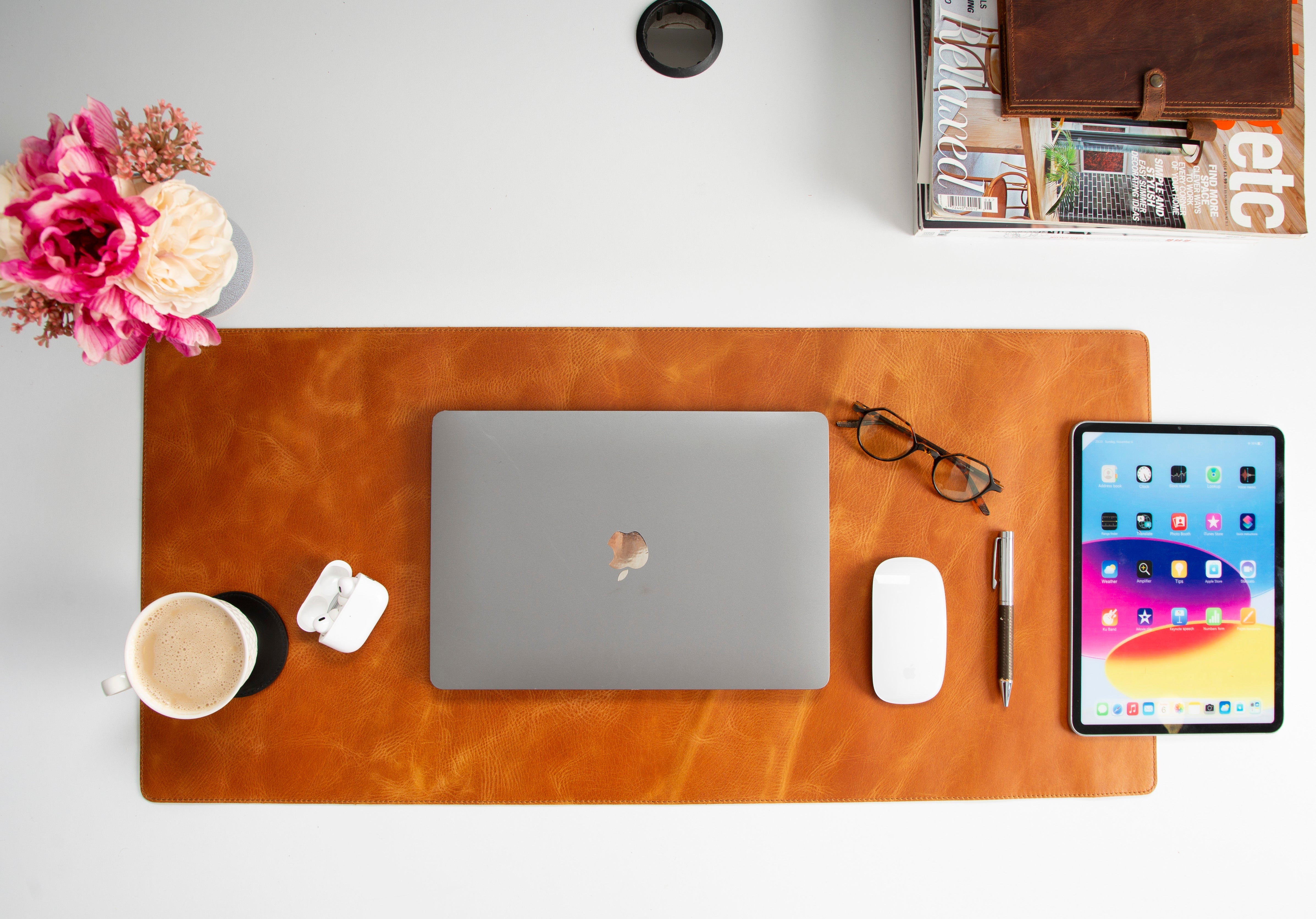 Genuine Natural Leather Desk Mat