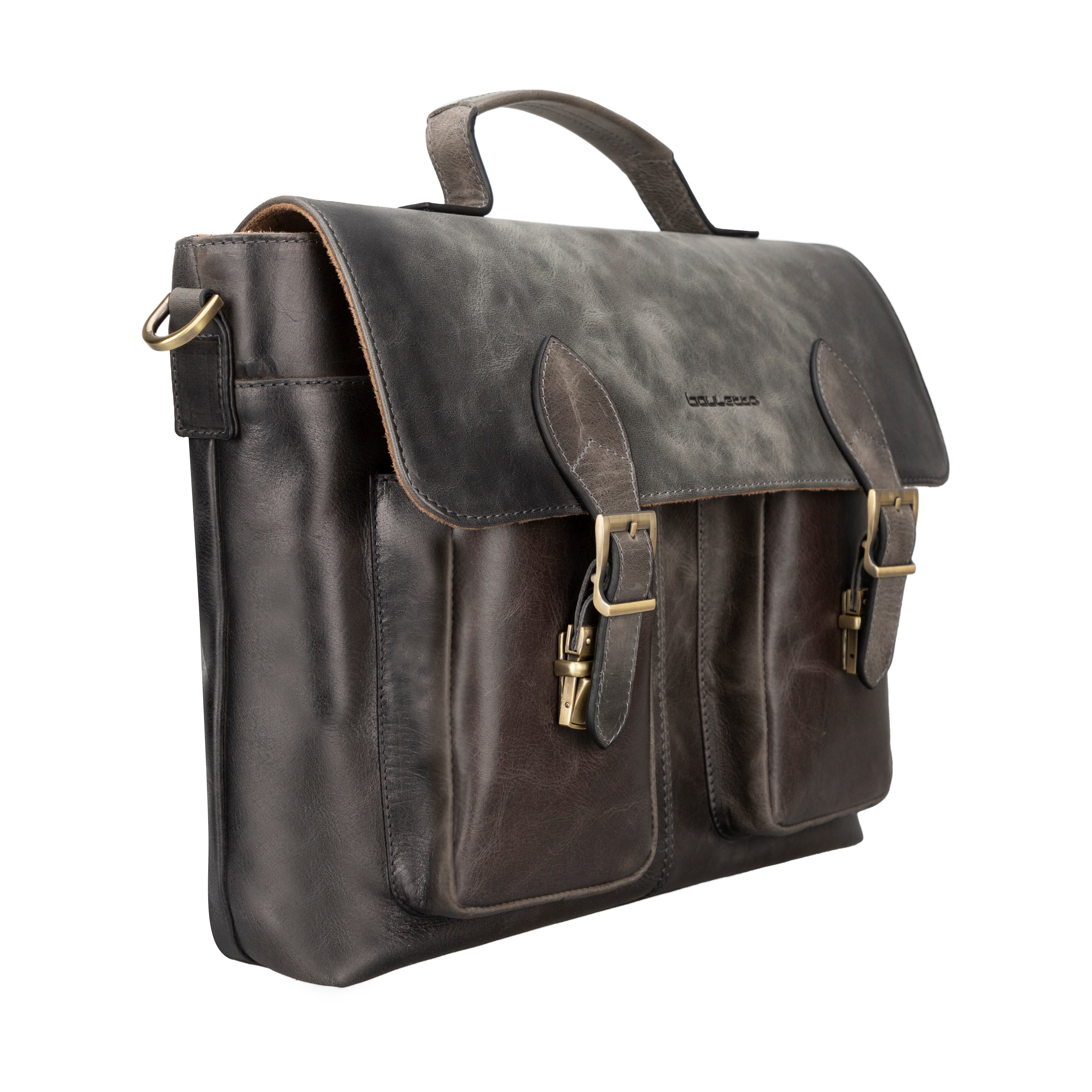 Olympus Genuine Leather Business Briefcase / Laptop Case