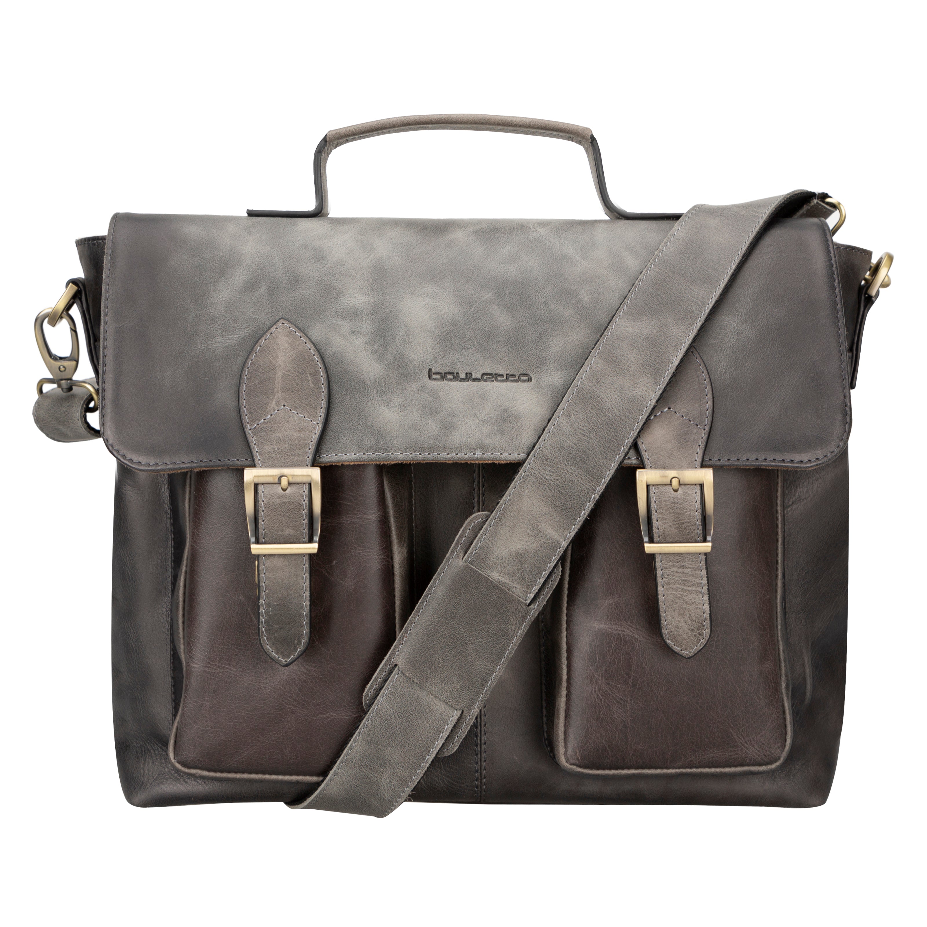 Olympus Genuine Leather Business Briefcase / Laptop Case