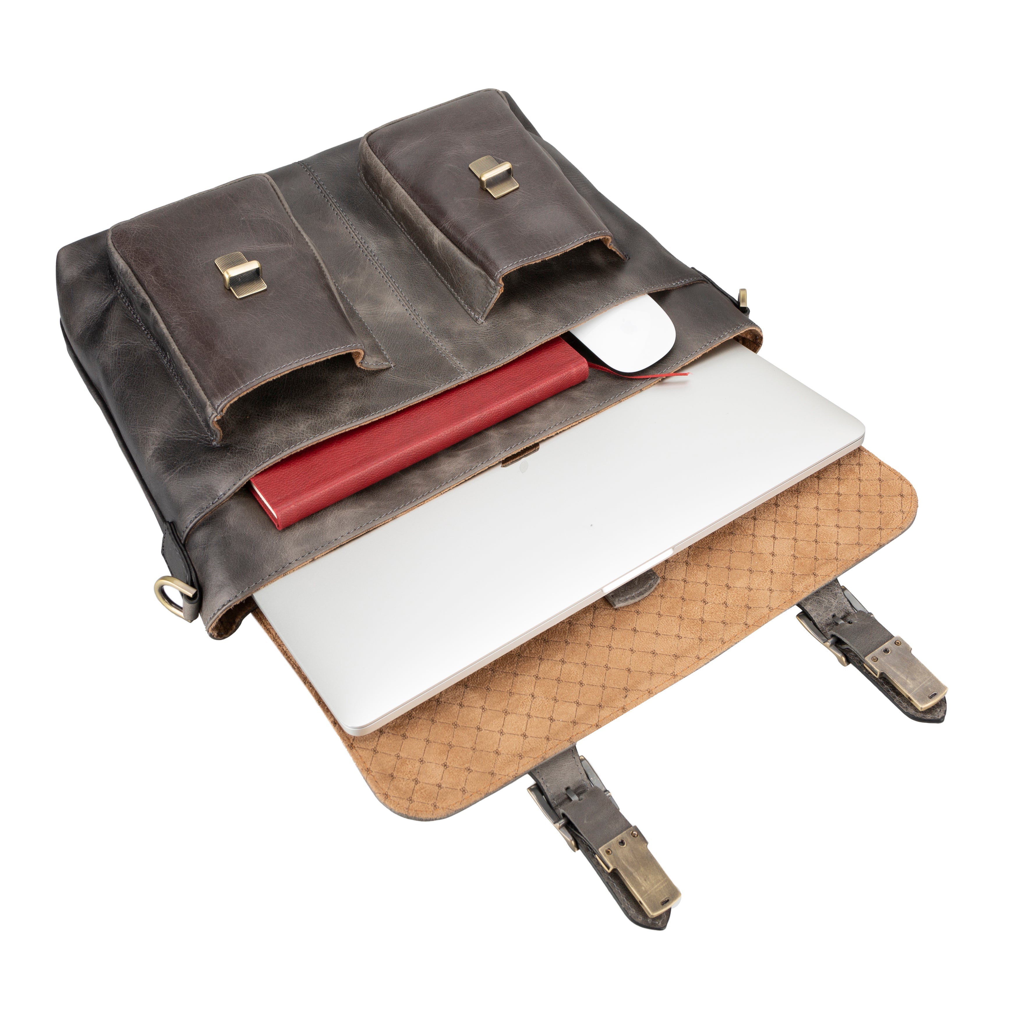 Olympus Genuine Leather Business Briefcase / Laptop Case