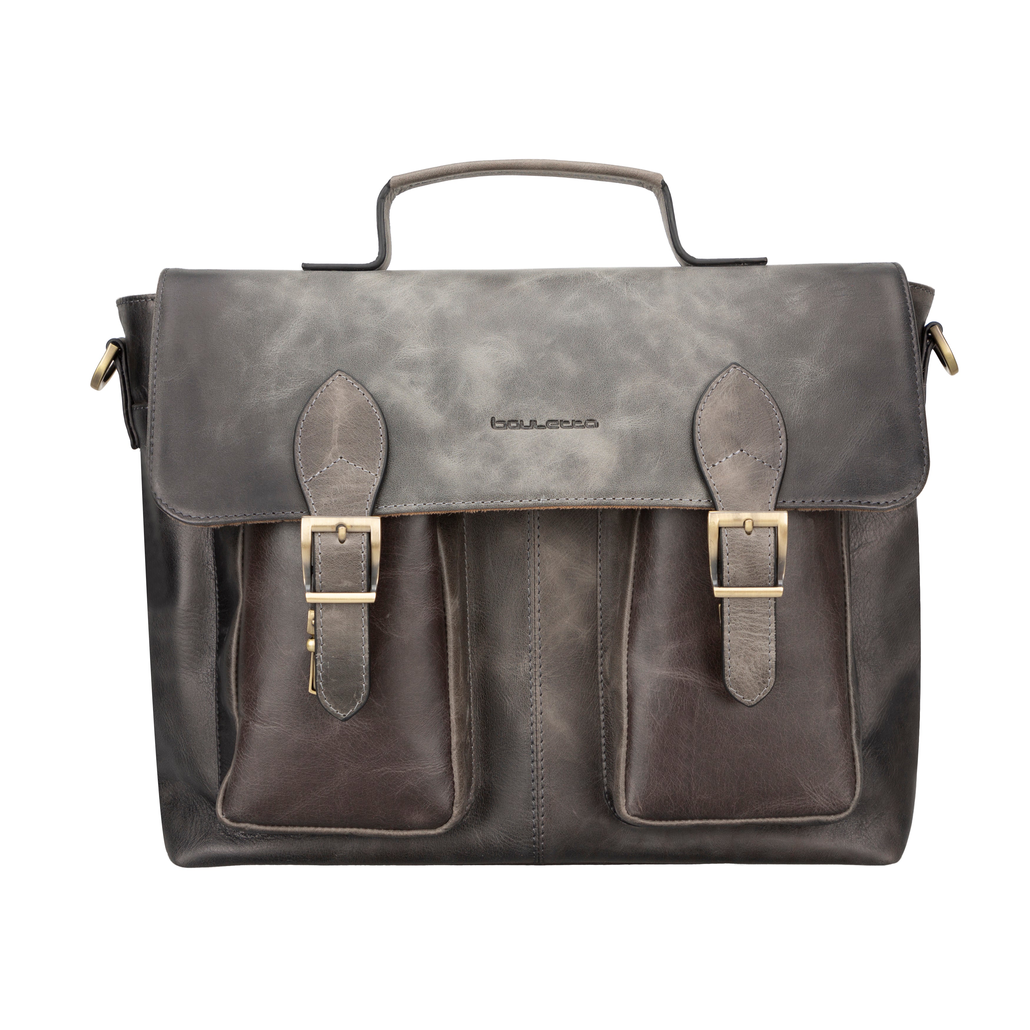 Olympus Genuine Leather Business Briefcase / Laptop Case