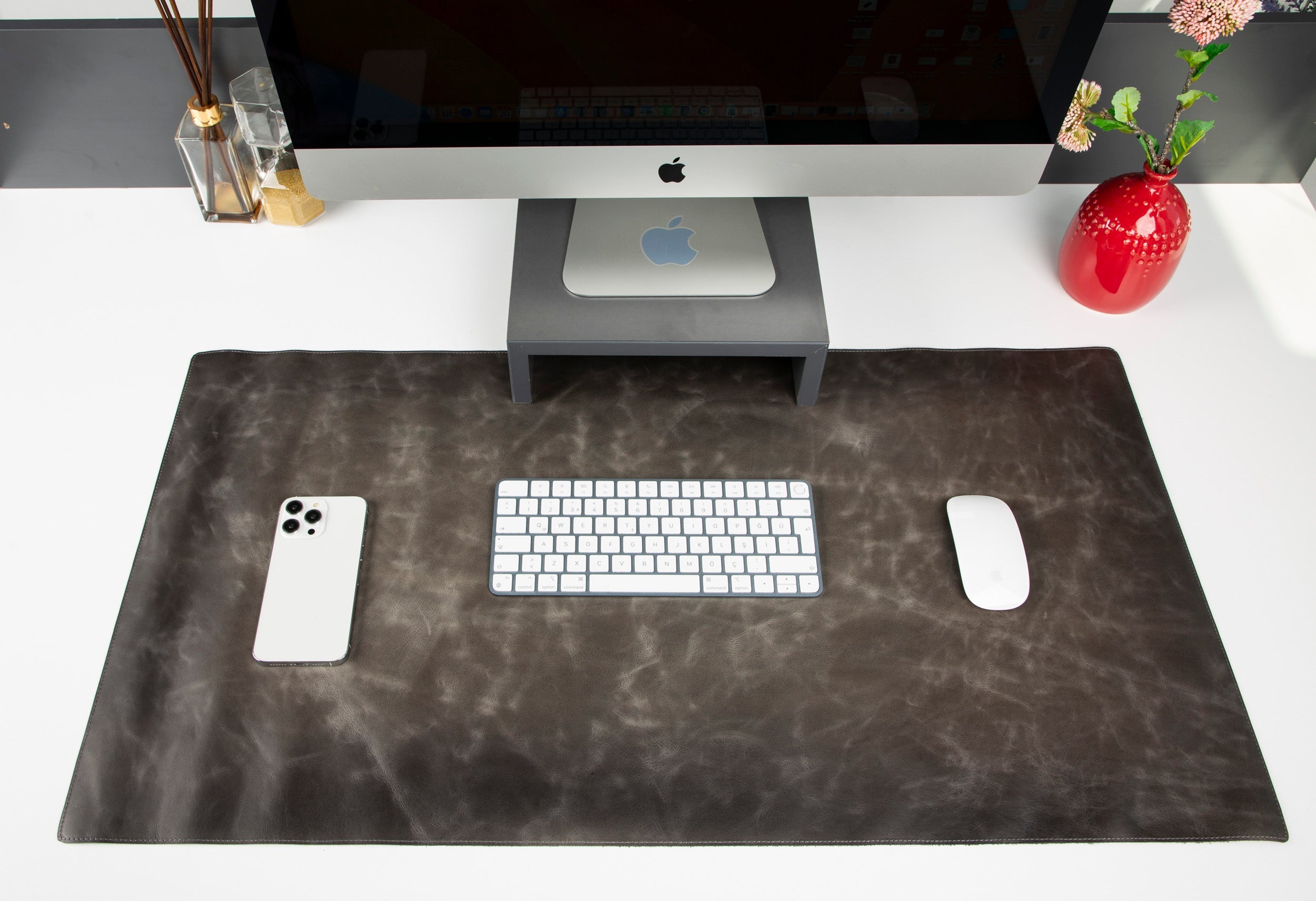 Axion Genuine Natural Leather Desk Mat