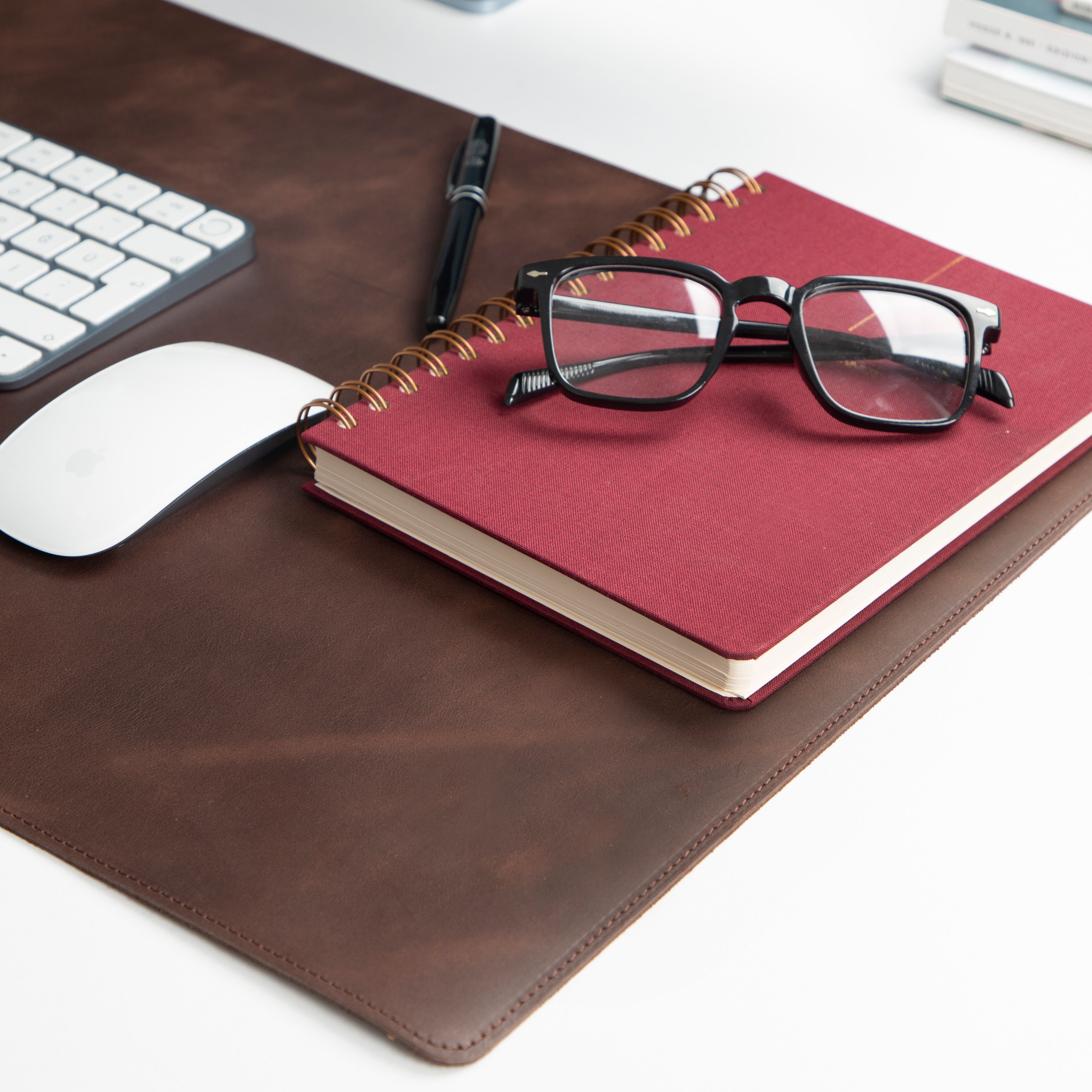 Genuine Leather Desk Mat 37x80