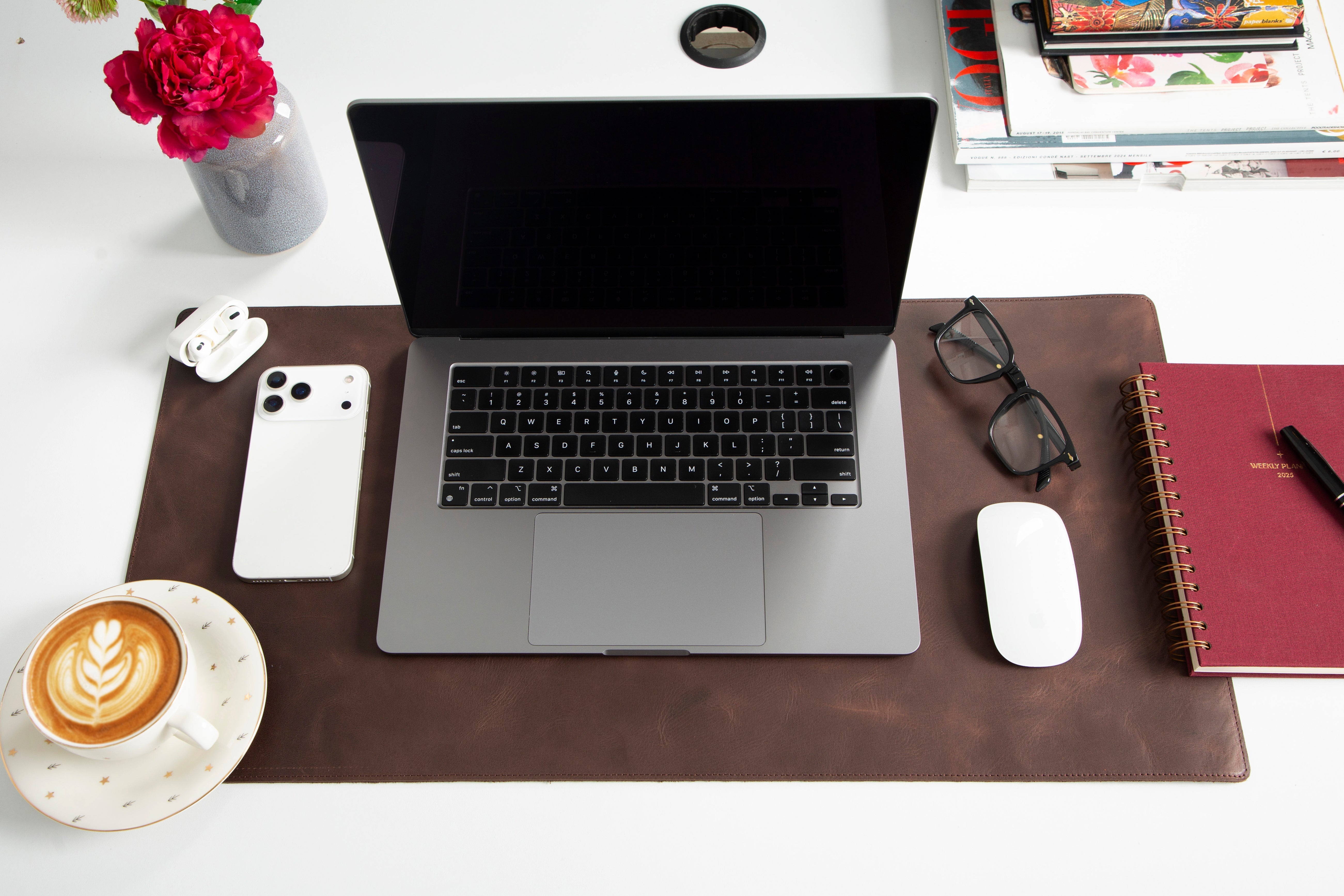 Deskora Genuine Leather Desk Mat (30 cm X 46 cm)
