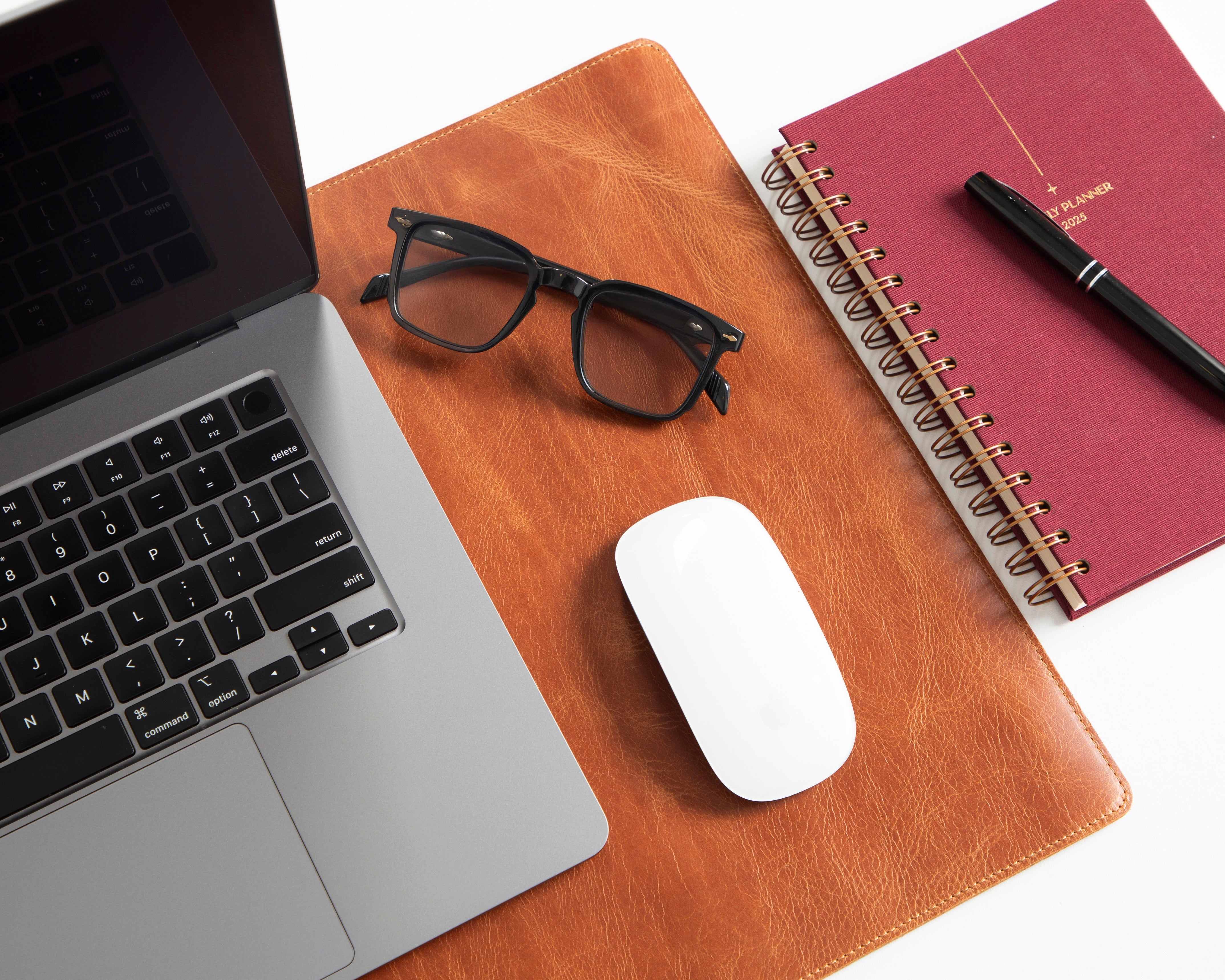Deskora Genuine Leather Desk Mat (30 cm X 46 cm)