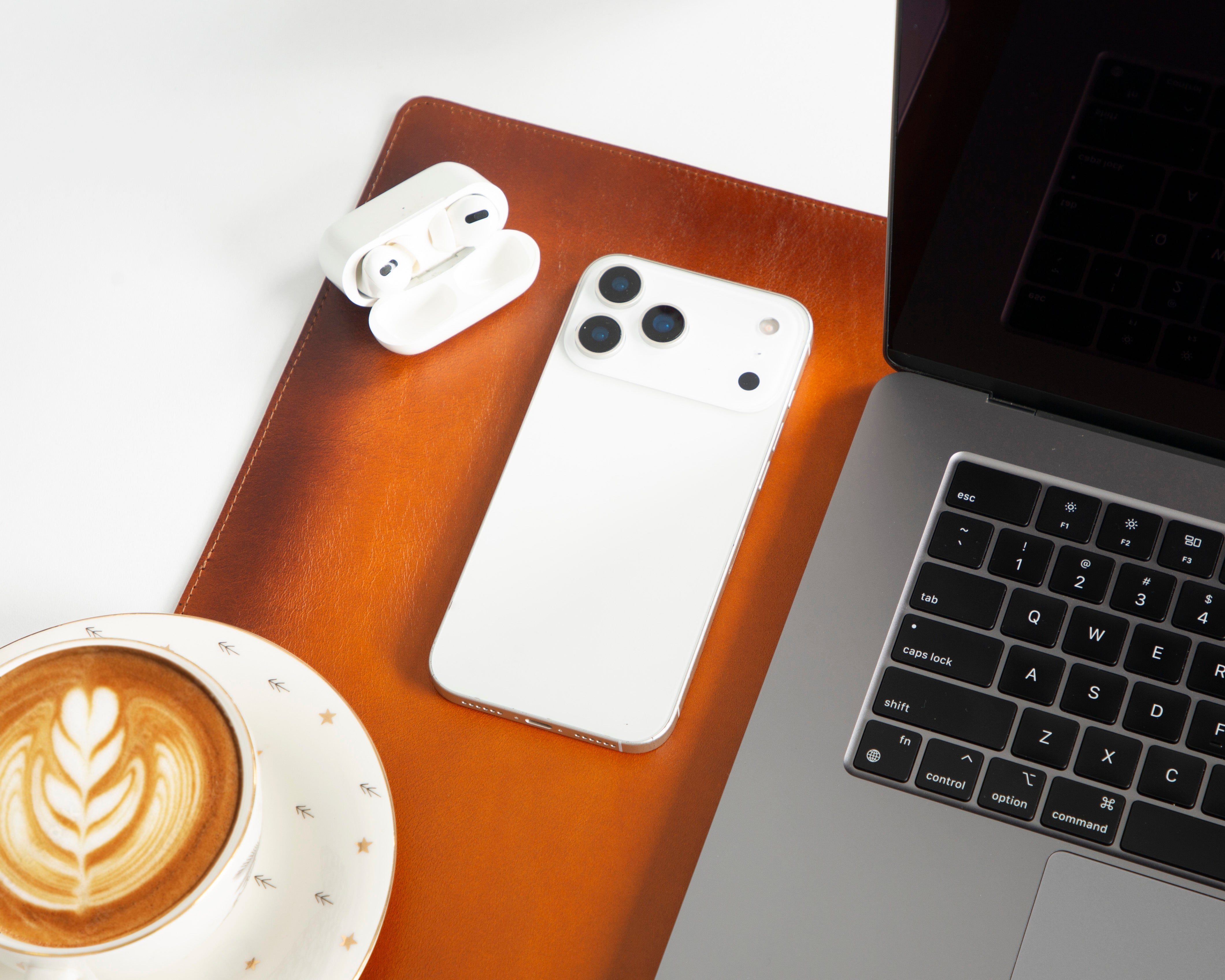 Natural Genuine Leather Desk Mat, Small