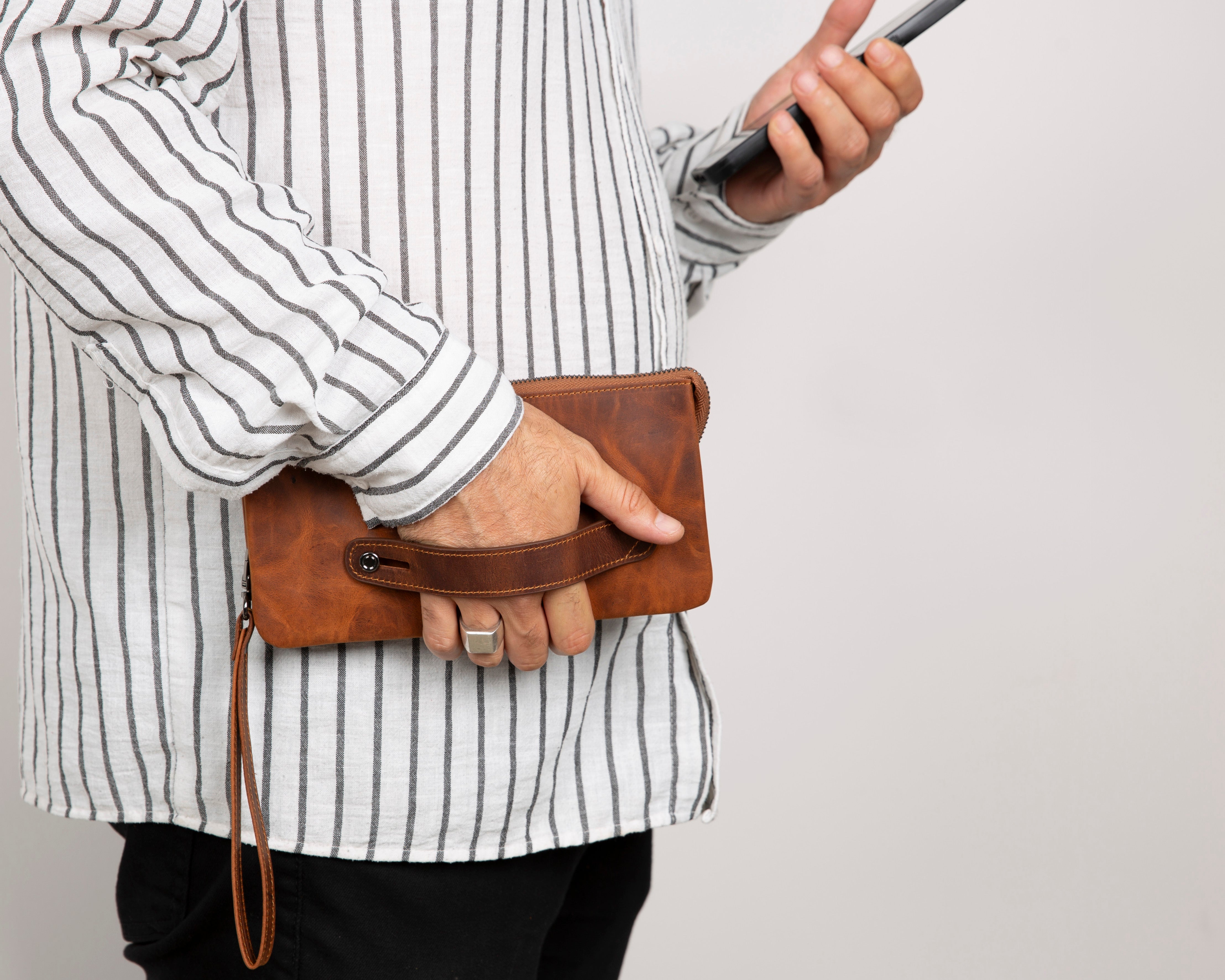 Prestige Genuine Leather Clutch Bag