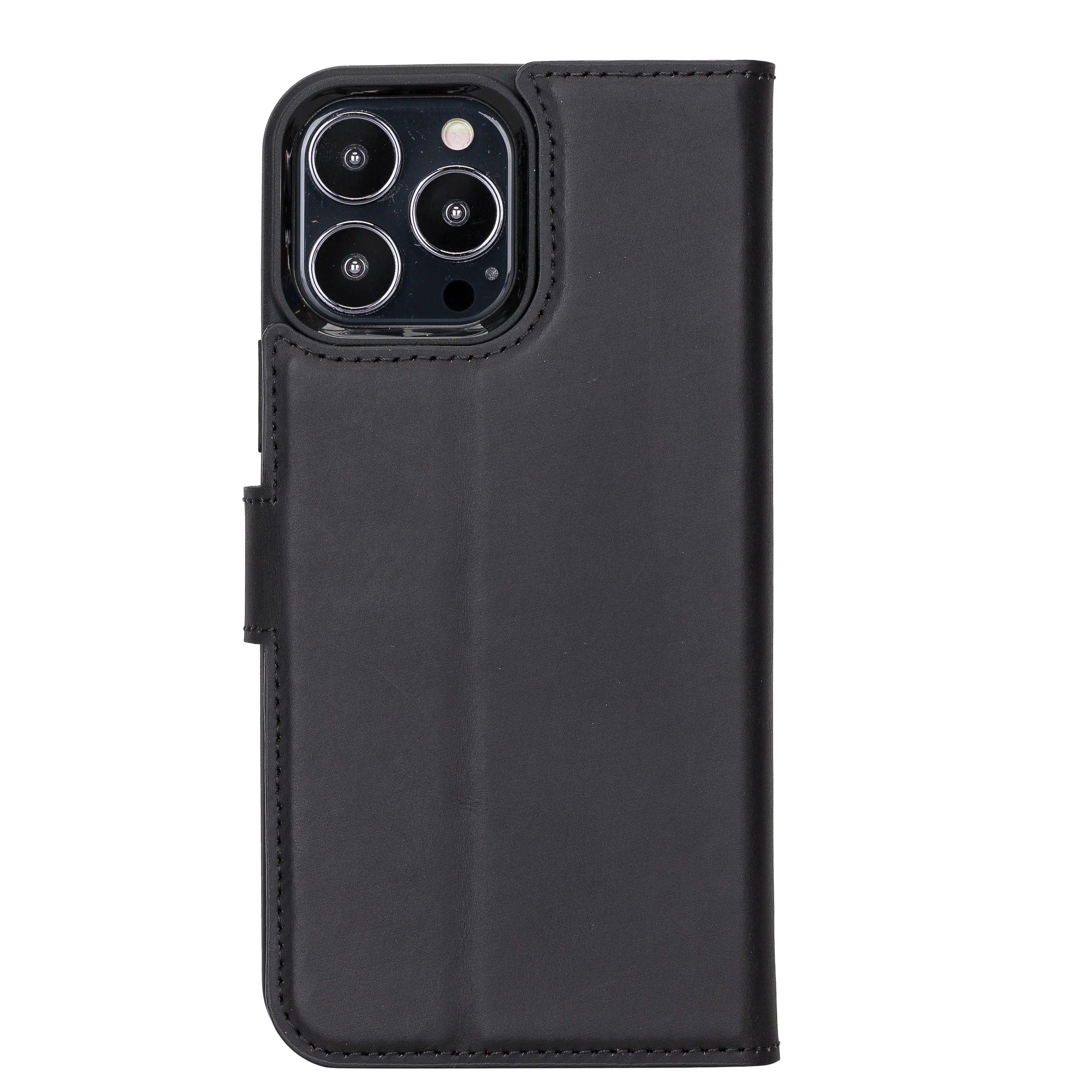 Liluri iPhone 13 Pro Detachable Genuine Leather Wallet Case