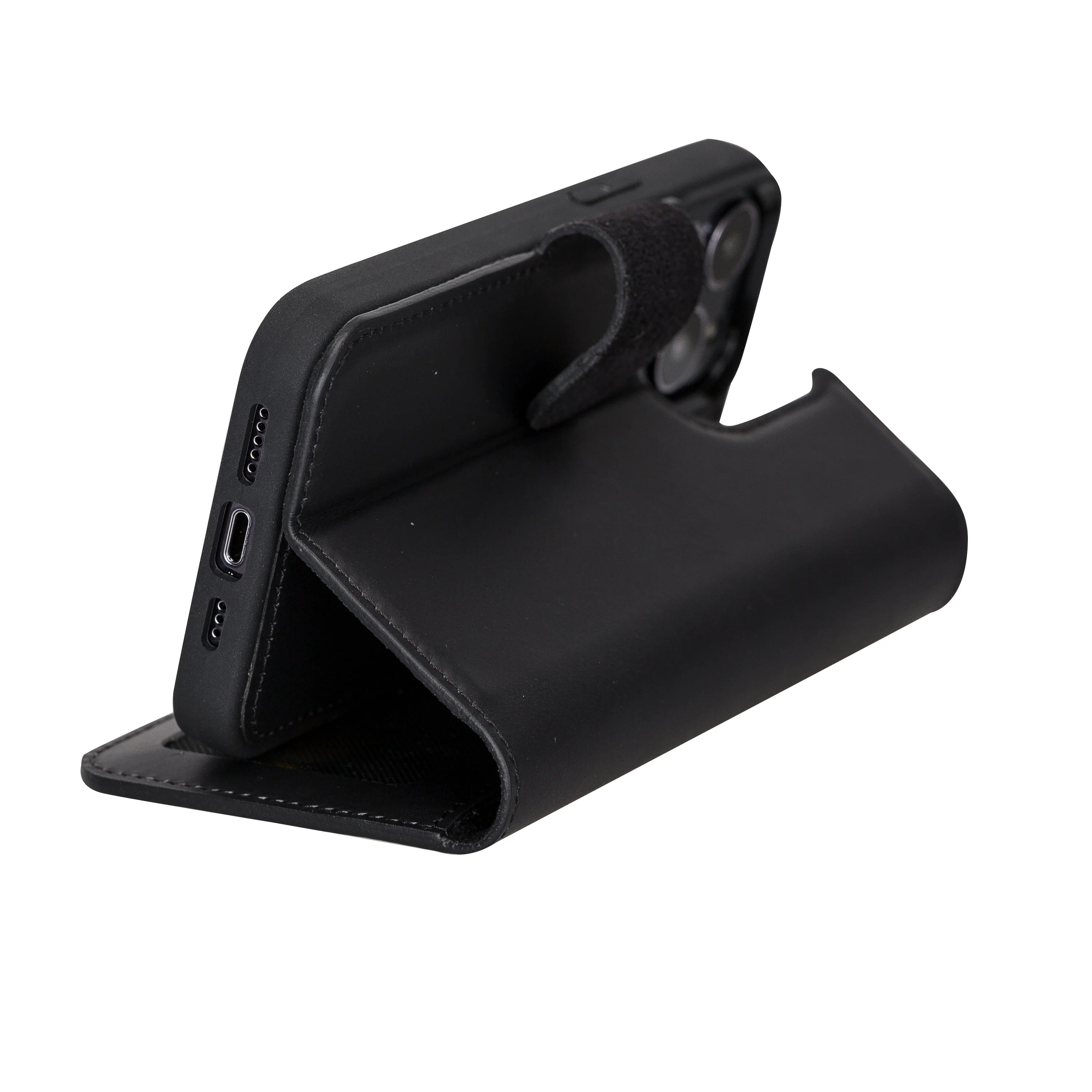 Liluri iPhone 13 Pro Detachable Genuine Leather Wallet Case
