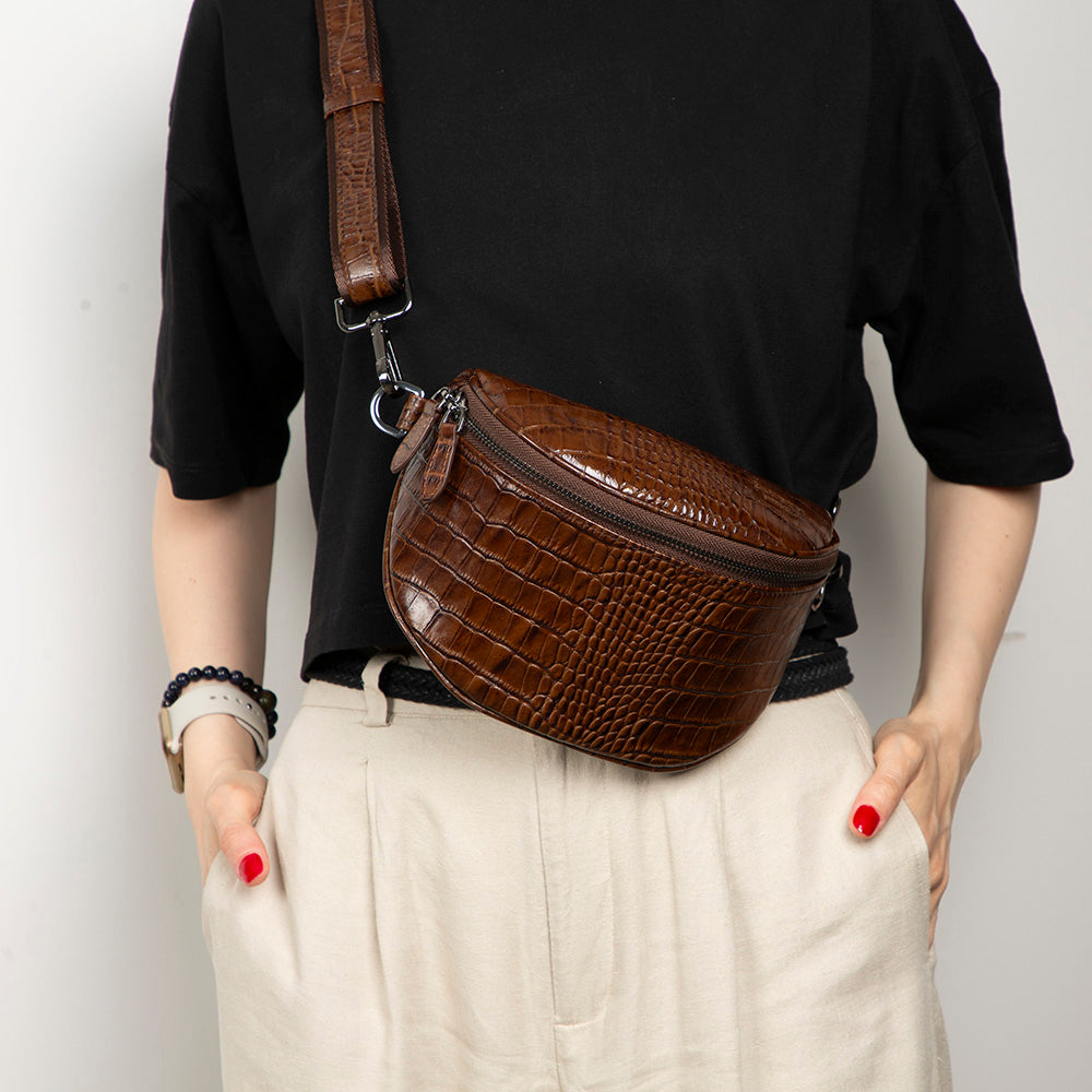 Alora Genuine Leather Crossbody Bag
