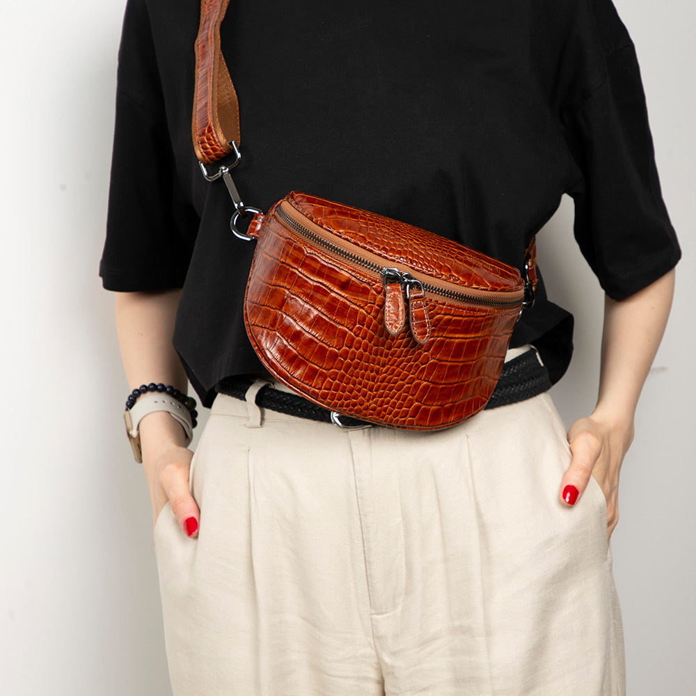 Alora Genuine Leather Crossbody Bag