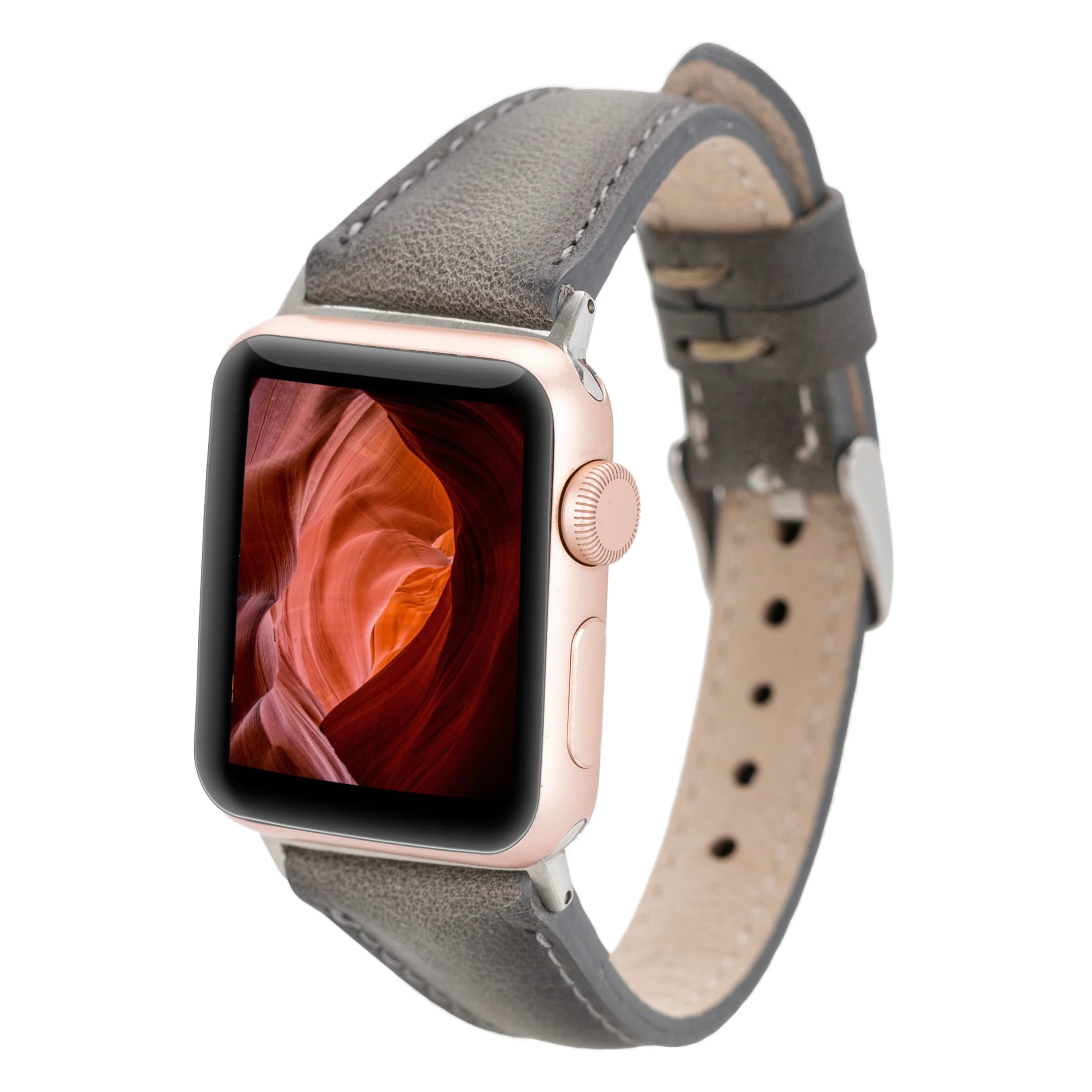 Slim Genuine Leather Apple Watch Band