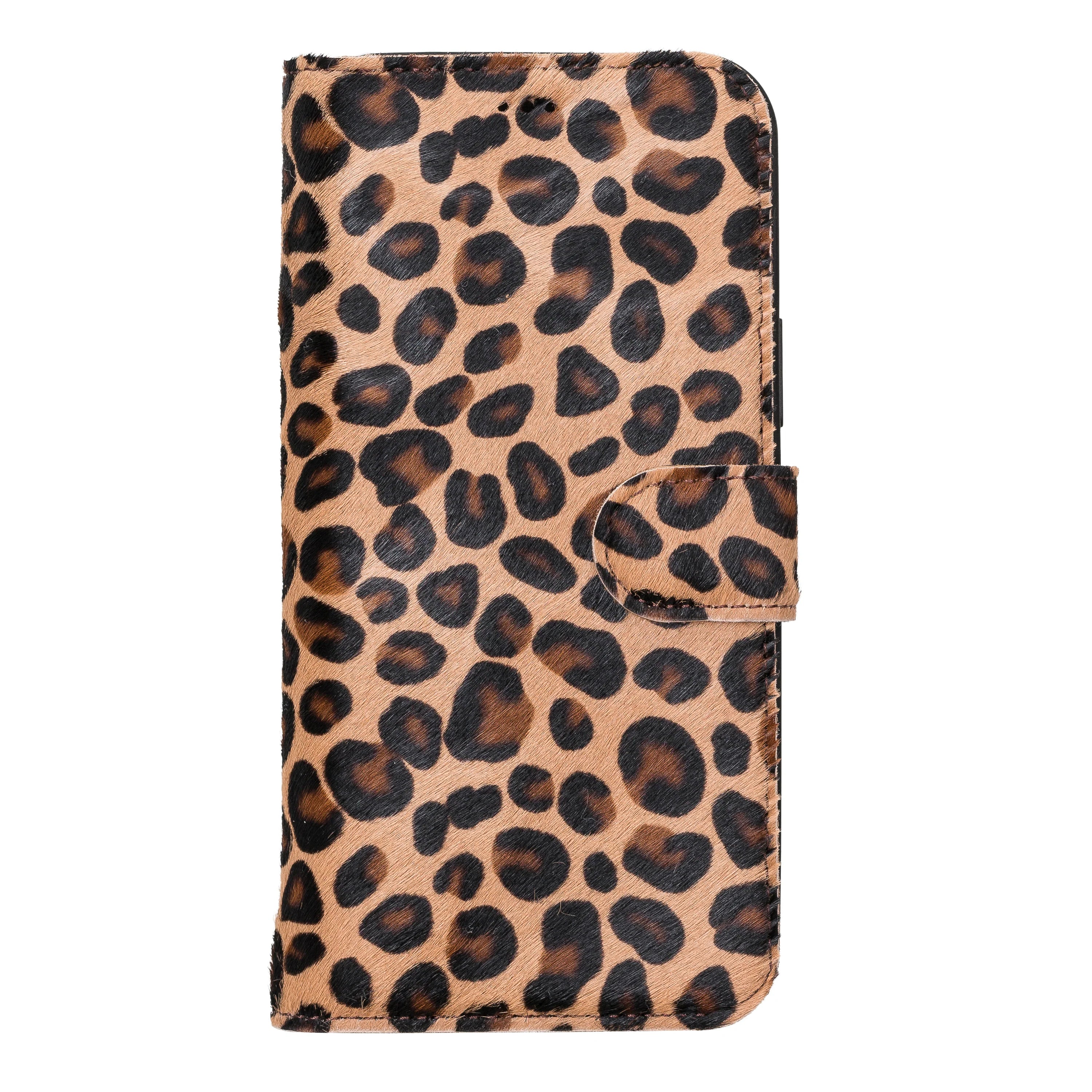 Magic iPhone 13 Pro Max Genuine Leather Detachable Wallet Case