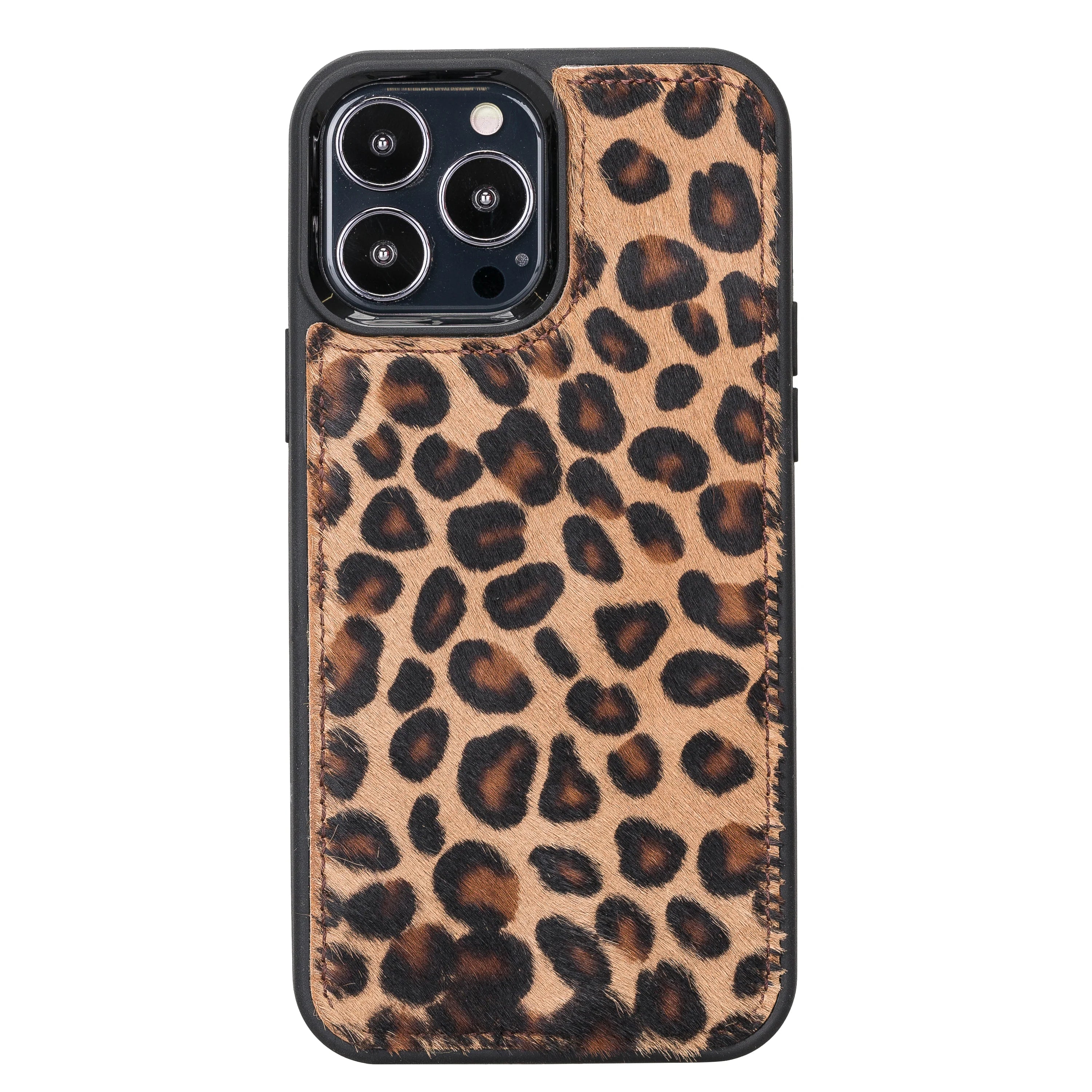 Magic iPhone 13 Pro Max Genuine Leather Detachable Wallet Case