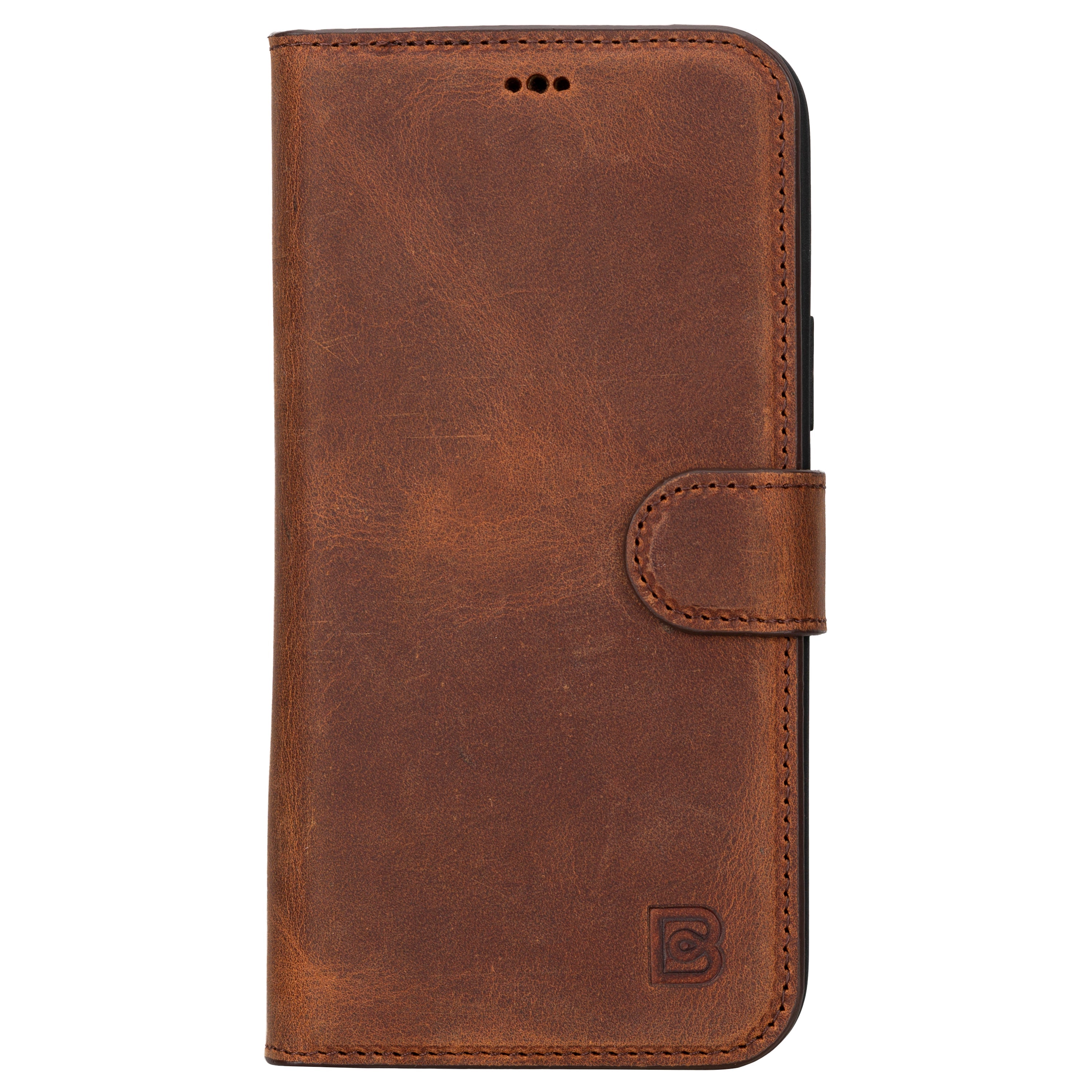 Magic iPhone 16 Plus Detachable Genuine Leather Wallet Case