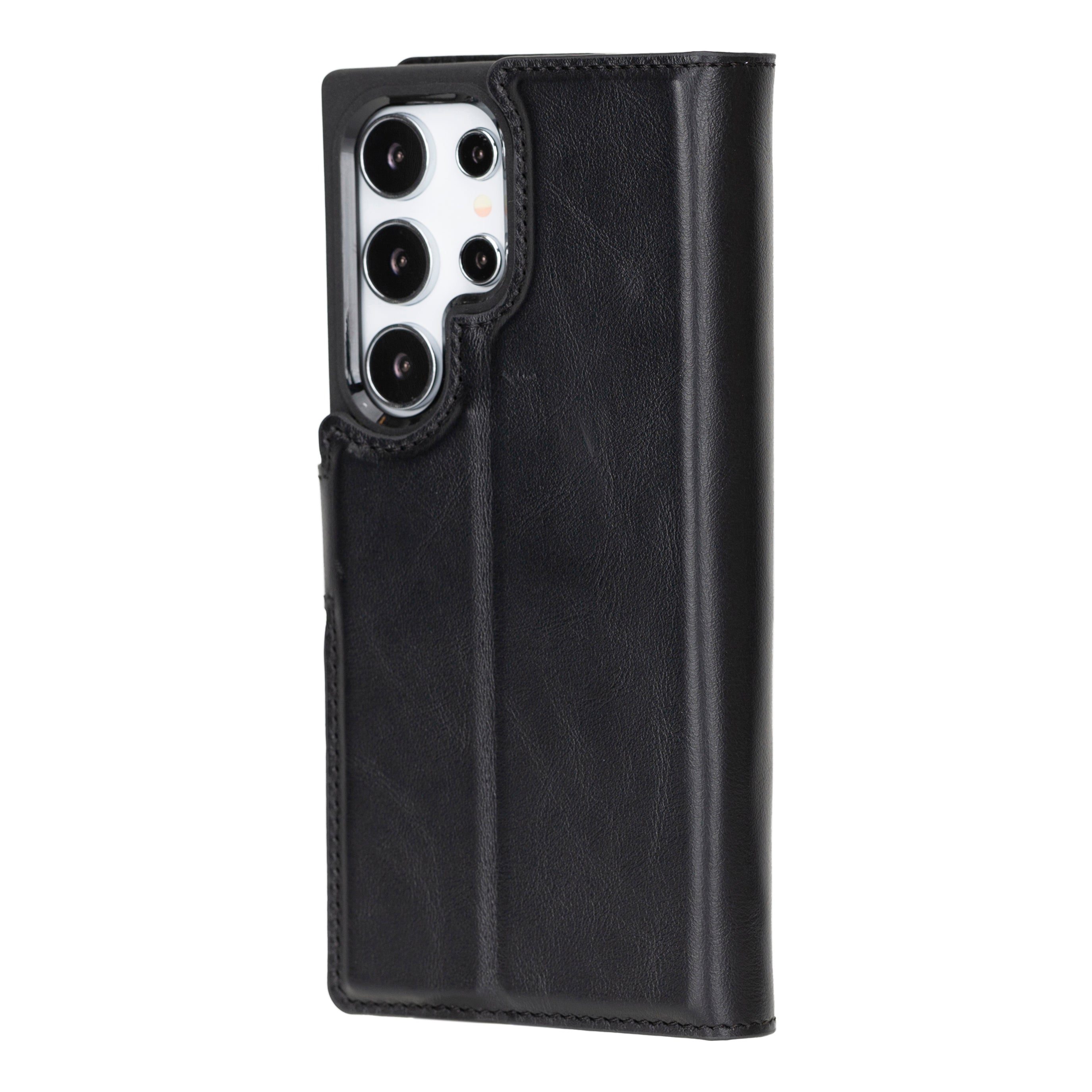 Magic Samsung Galaxy S24 Genuine Leather Detachable Wallet Case