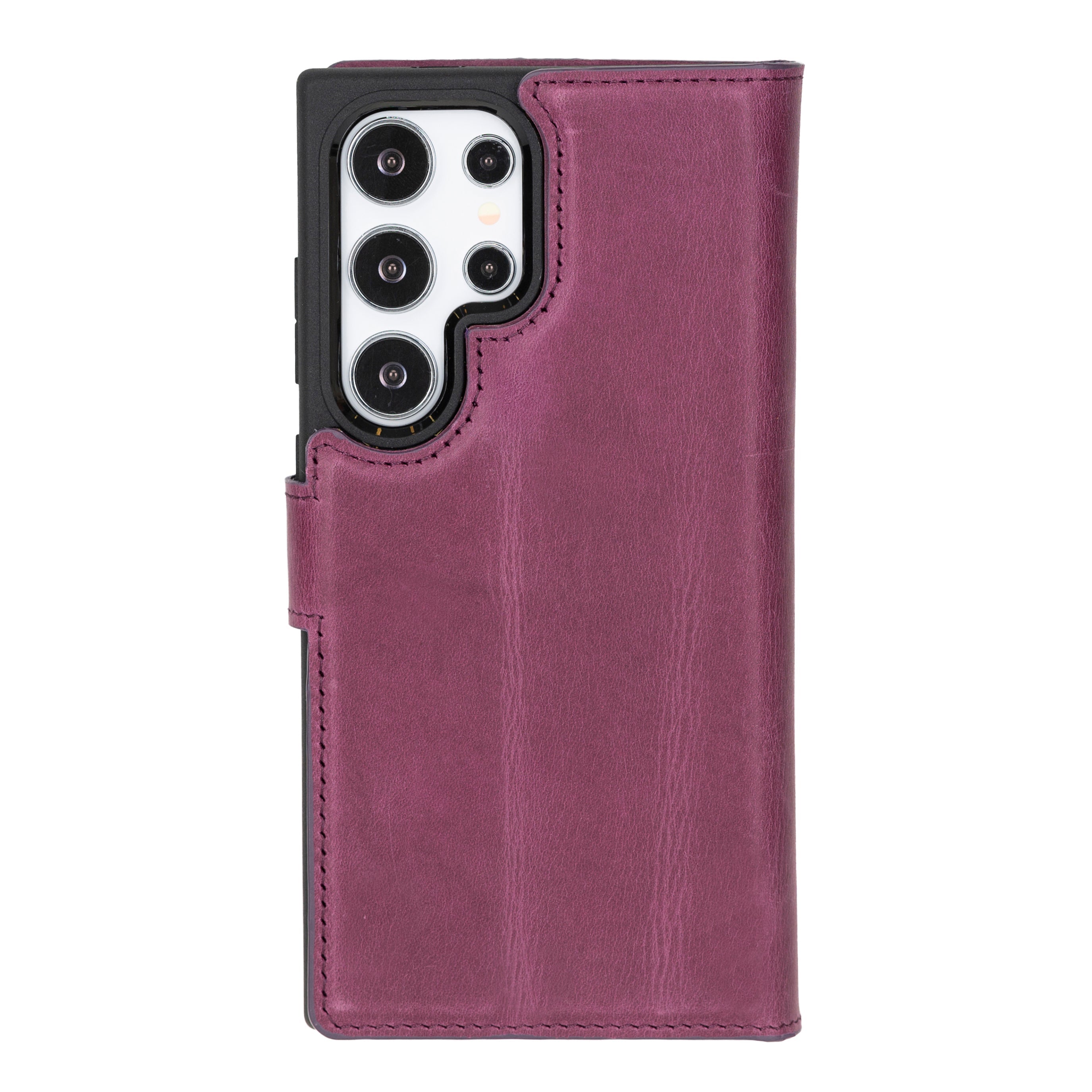 Magic Samsung Galaxy S24 Ultra Detachable Genuine Leather Wallet Case