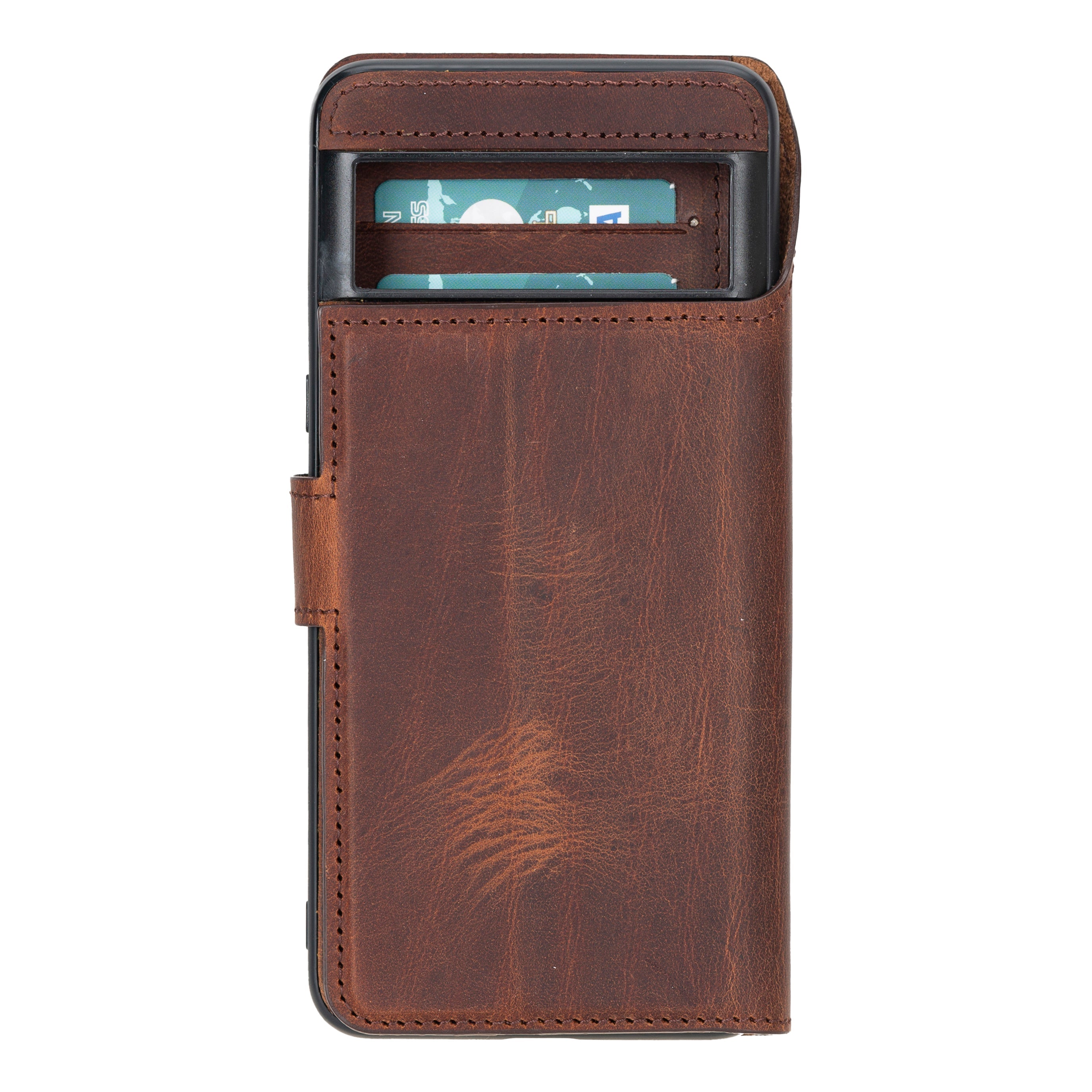 Magic Google Pixel 8 Detachable Genuine Leather Wallet Case