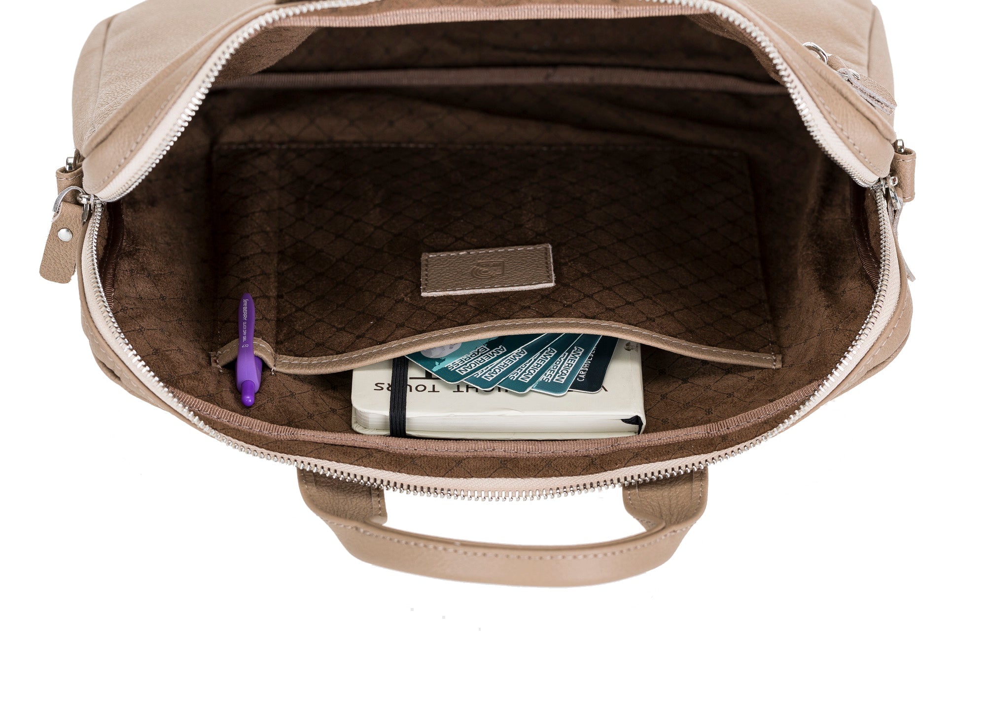 Apollo Genuine Leather Business Briefcase / Laptop Case 14"