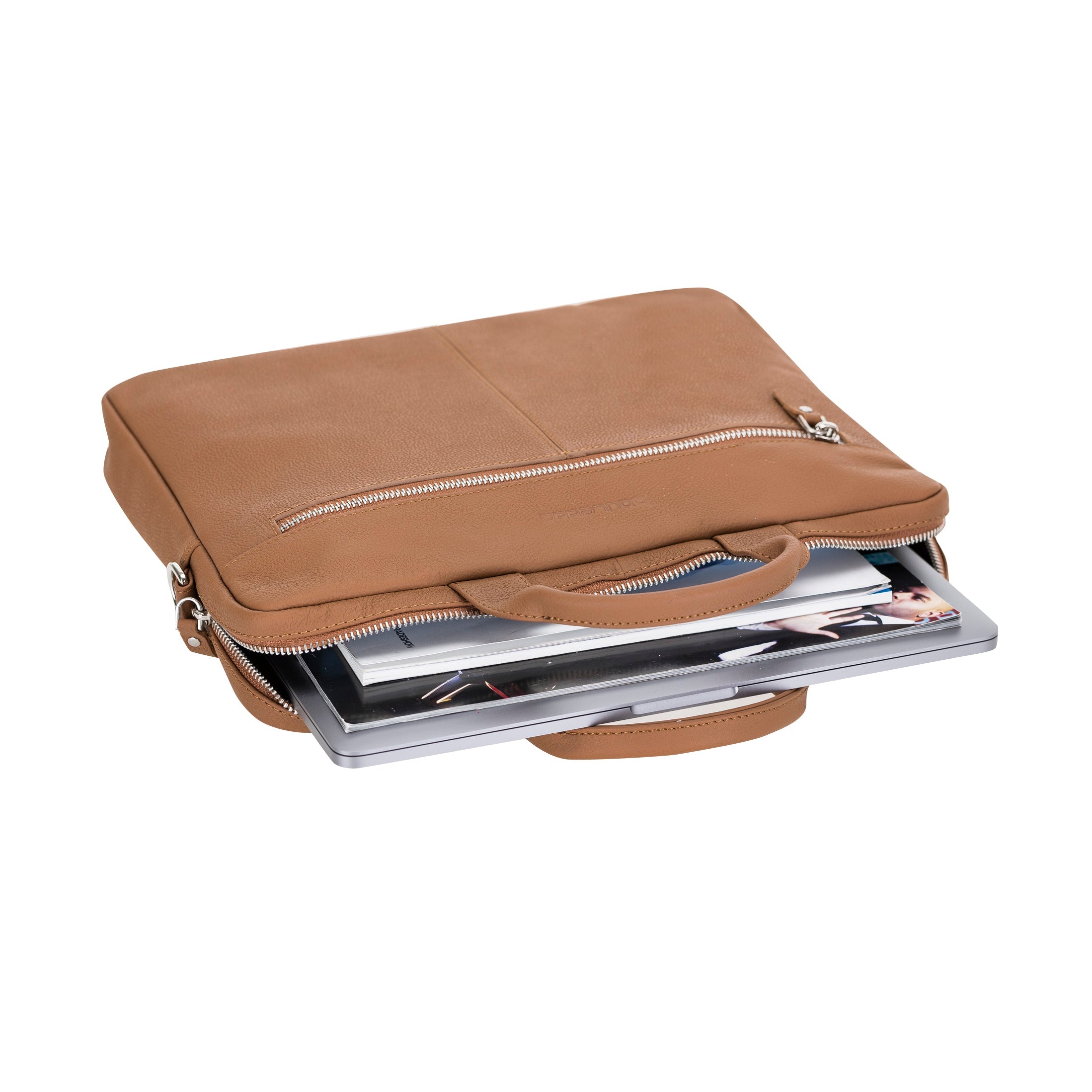 Apollo Genuine Leather Business Briefcase / Laptop Case 14"