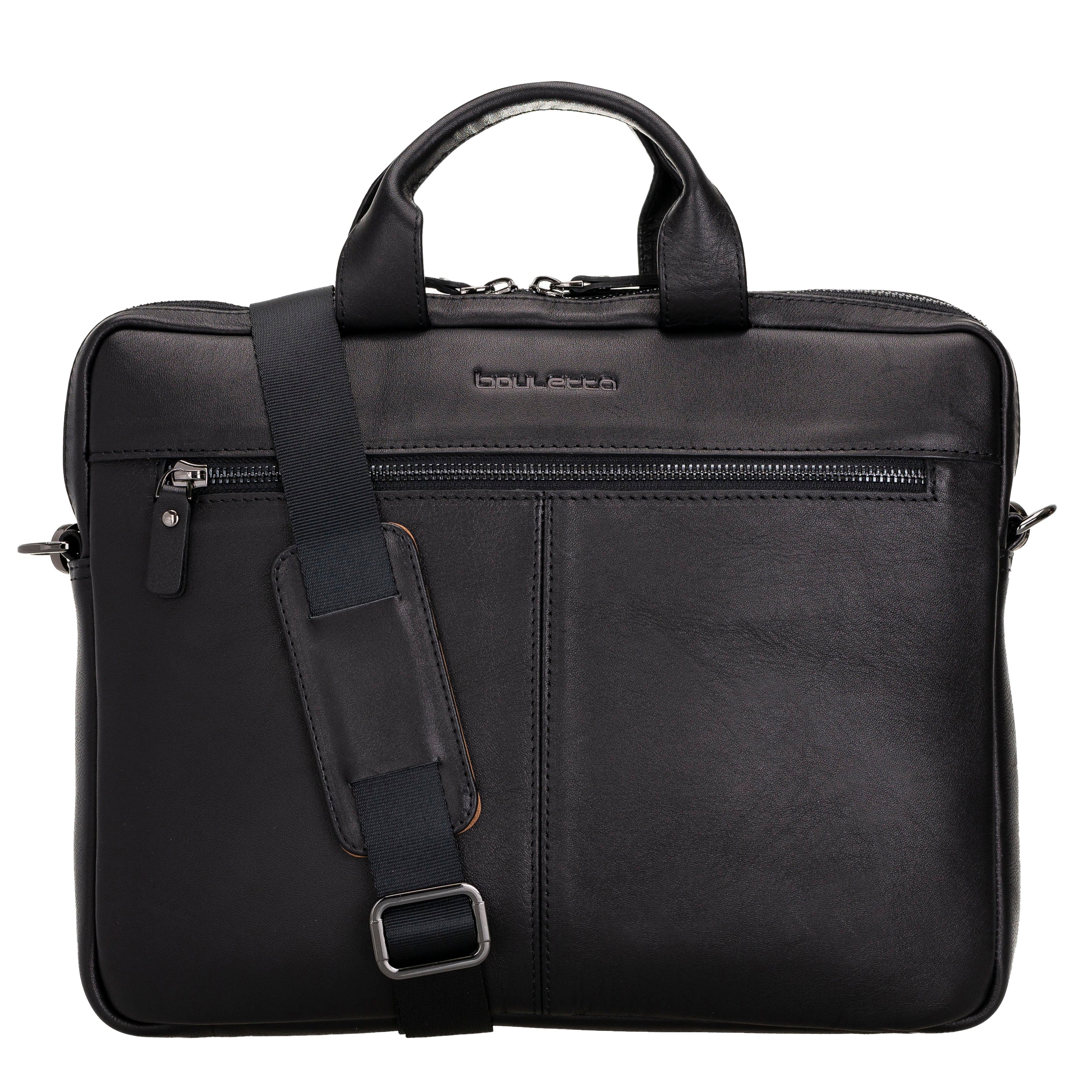 Apollo Genuine Leather Business Briefcase / Laptop Case 14"