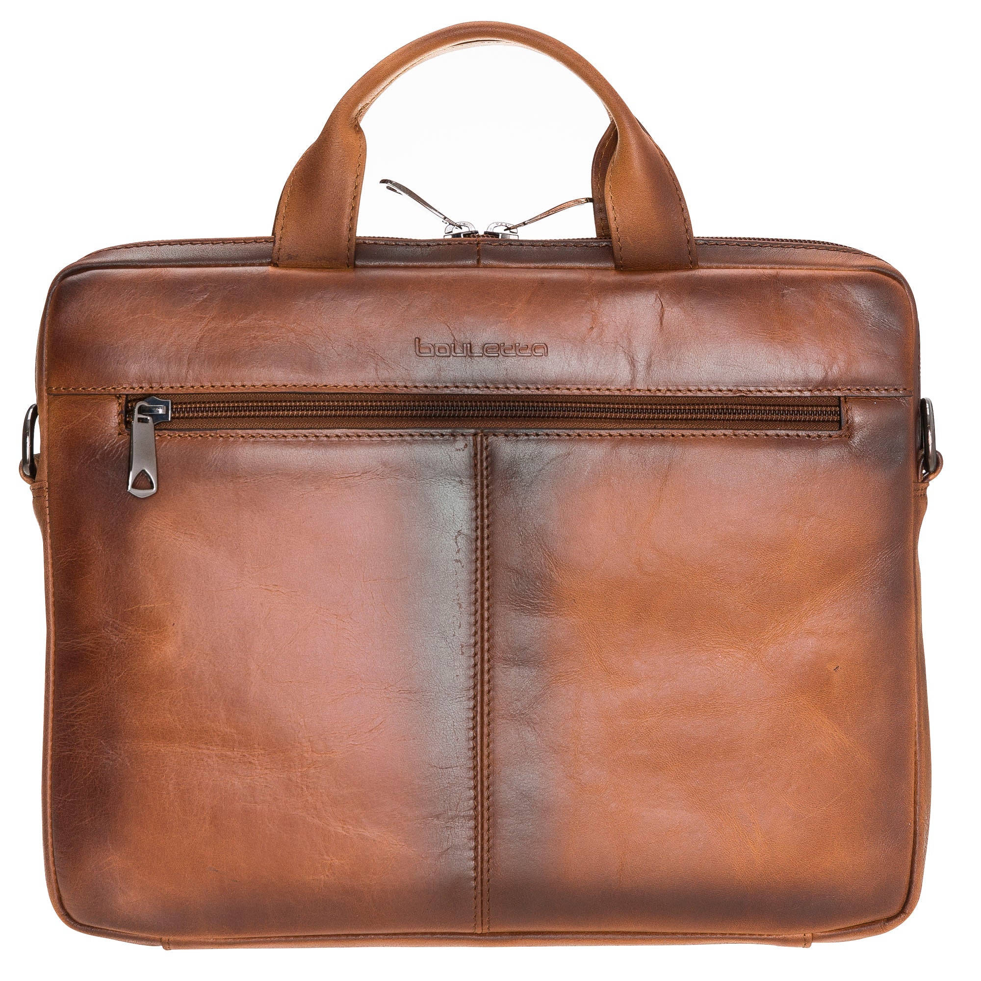Apollo Genuine Leather Business Briefcase / Laptop Case 14"