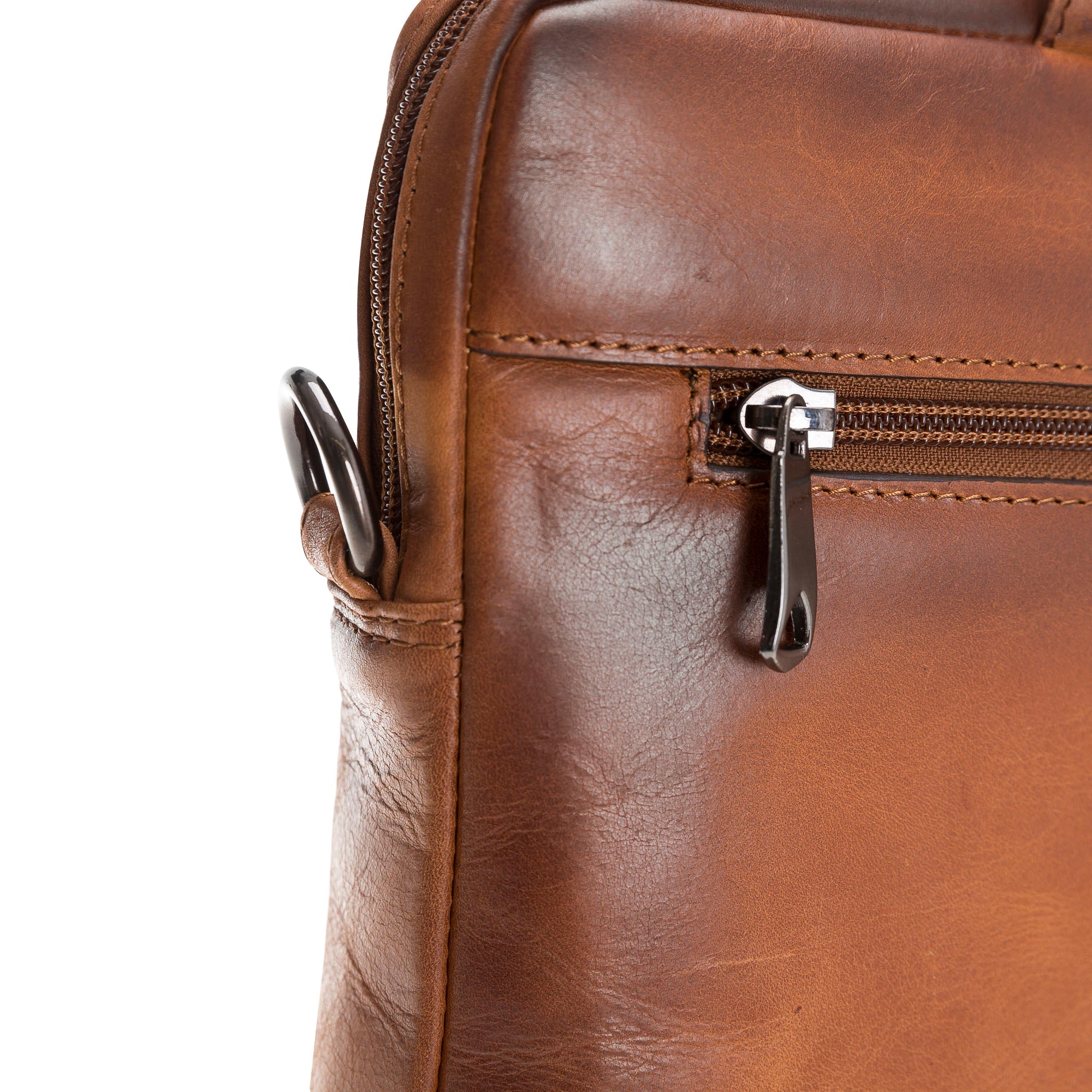 Apollo Genuine Leather Business Briefcase / Laptop Case 14"