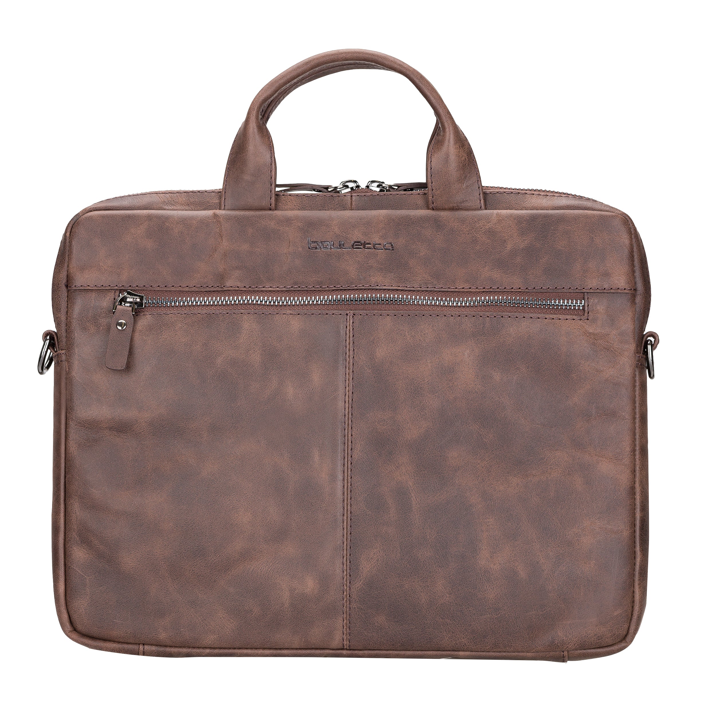 Apollo Genuine Leather Business Briefcase / Laptop Case 14"