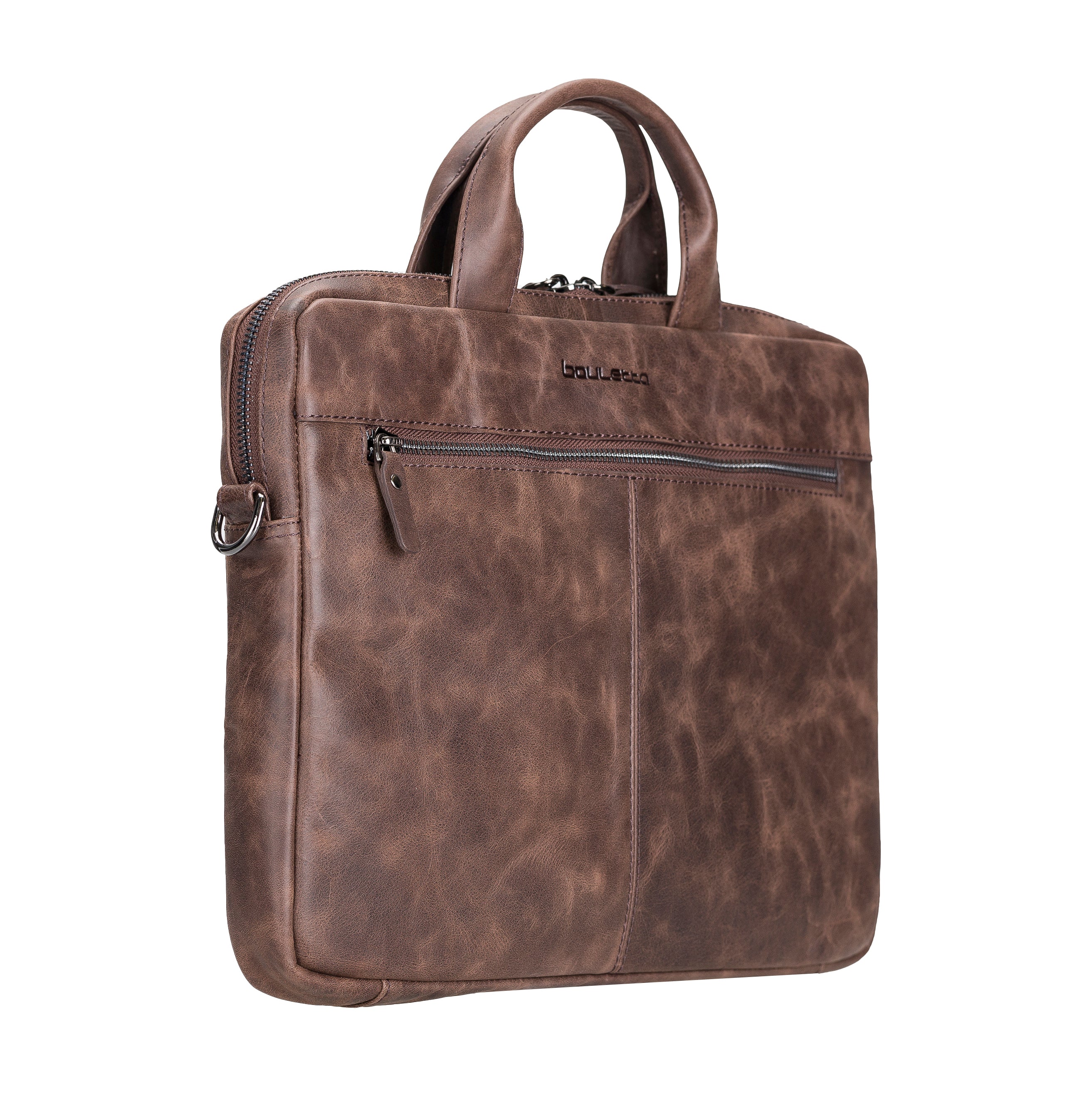 Apollo Genuine Leather Business Briefcase / Laptop Case 14"