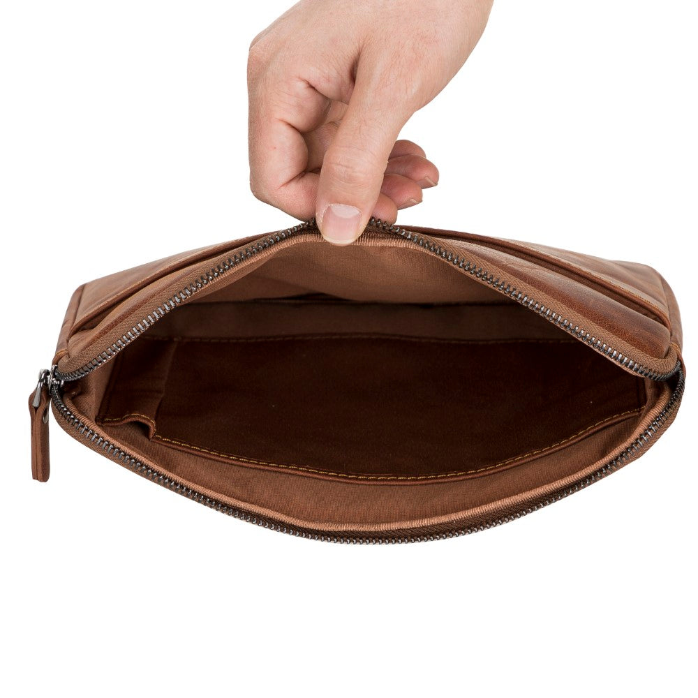 Awe Slim Leather Laptop / Tablet Bag - saracleather