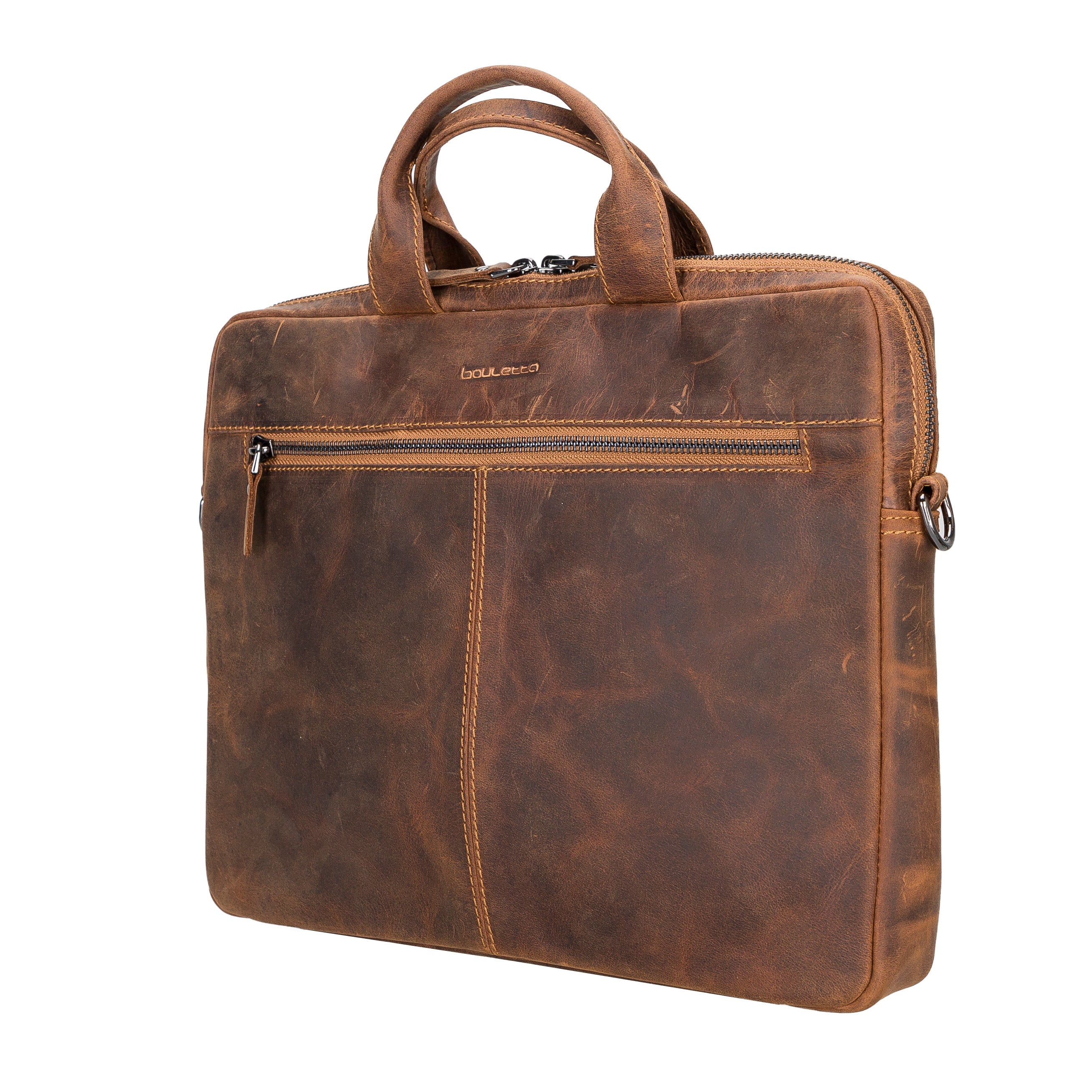 Apollo Genuine Leather Business Briefcase / Laptop Case 14"