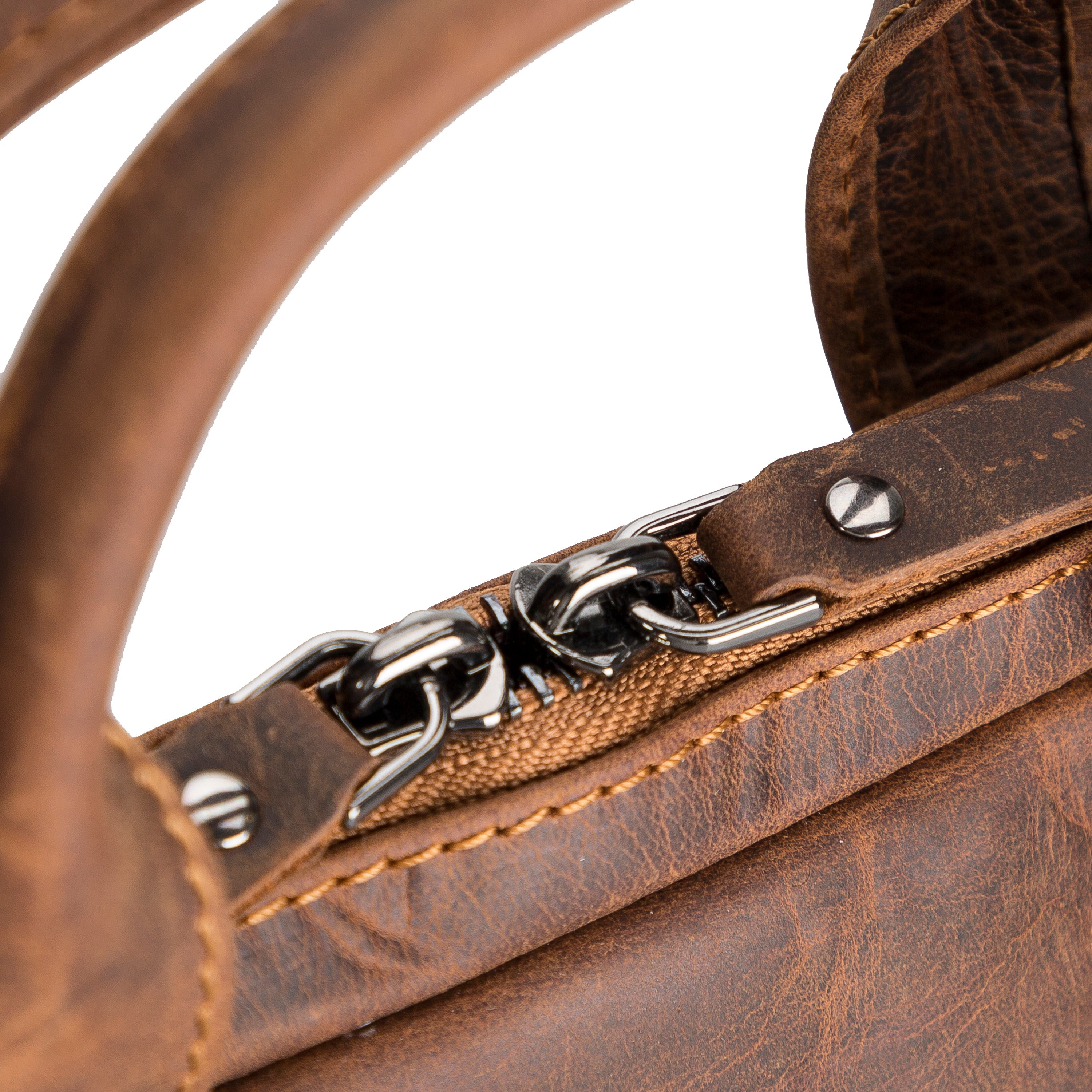 Apollo Genuine Leather Business Briefcase / Laptop Case 14"