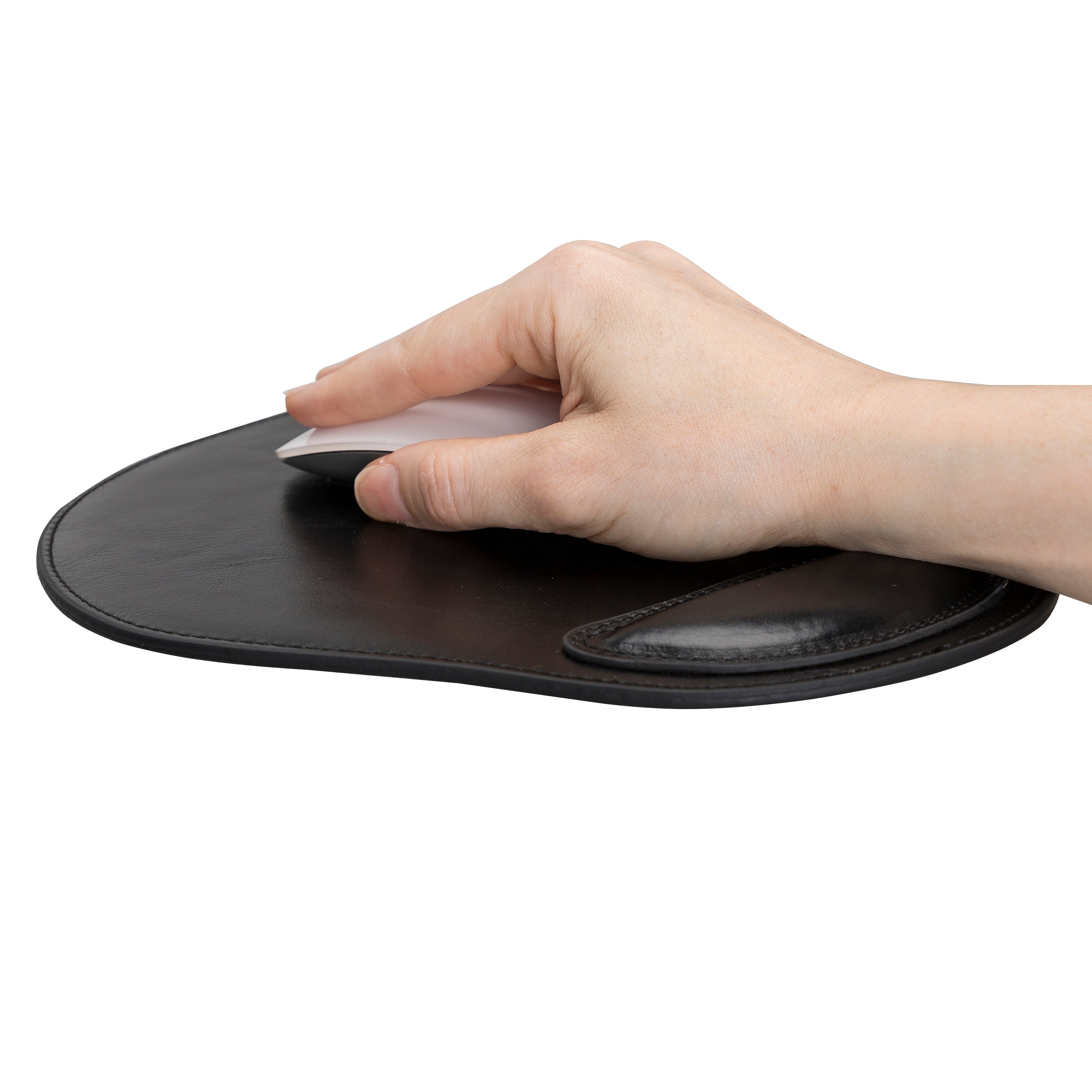 Cushioned Genuine Leather Mouse Pad