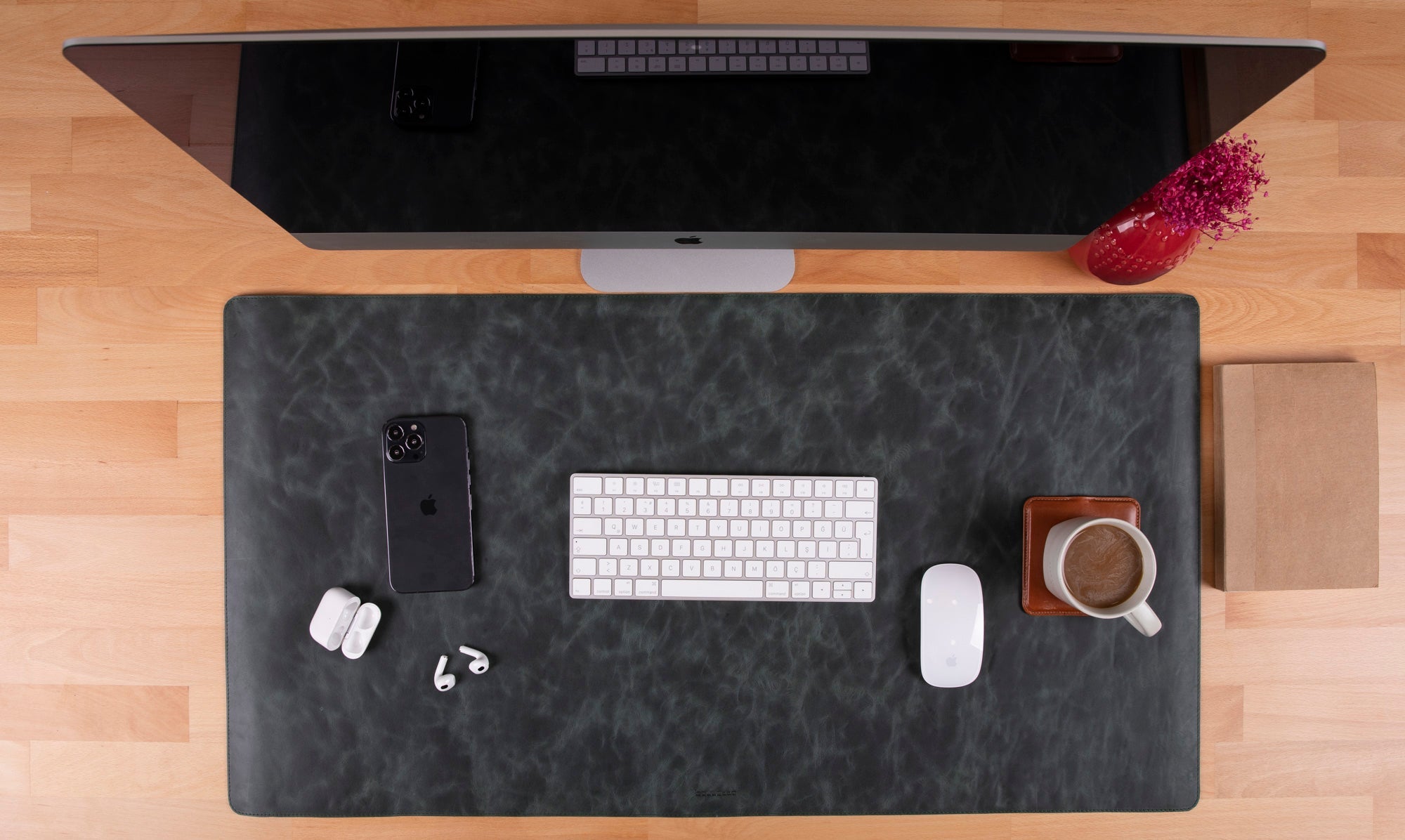 Axion Genuine Natural Leather Desk Mat