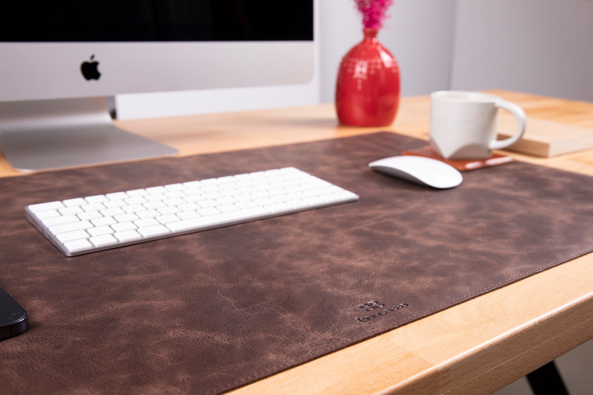 Axion Genuine Natural Leather Desk Mat