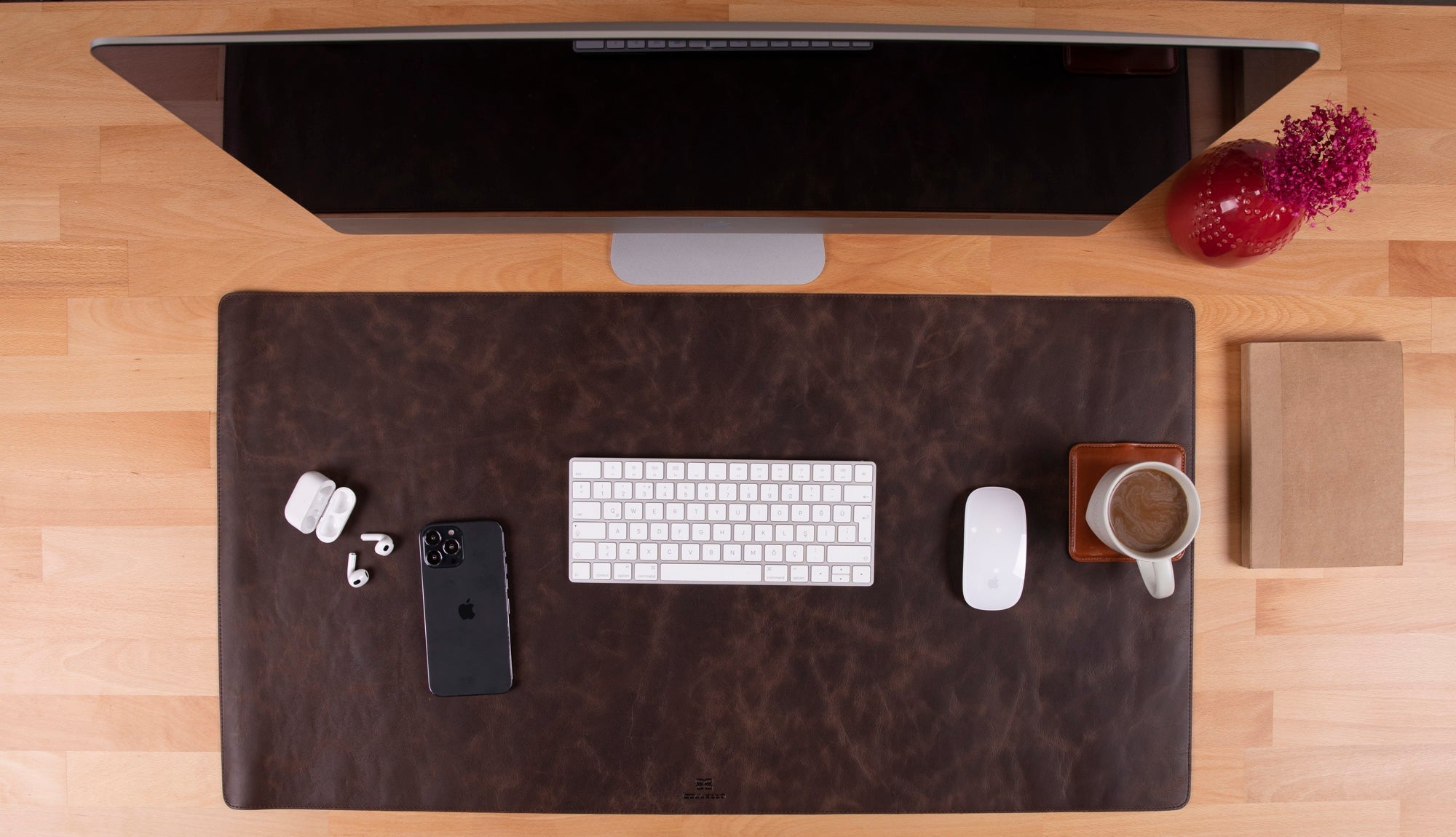 Axion Genuine Natural Leather Desk Mat