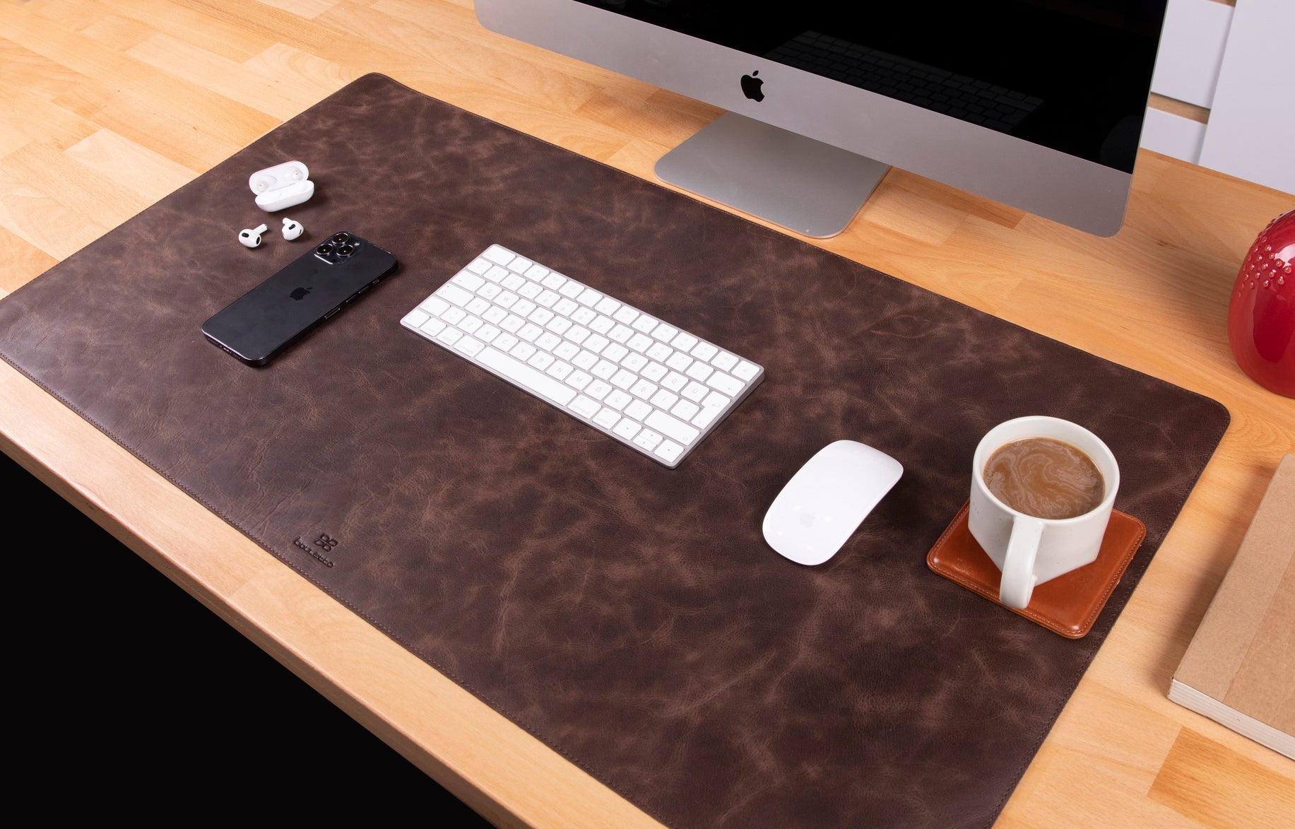 Axion Genuine Natural Leather Desk Mat