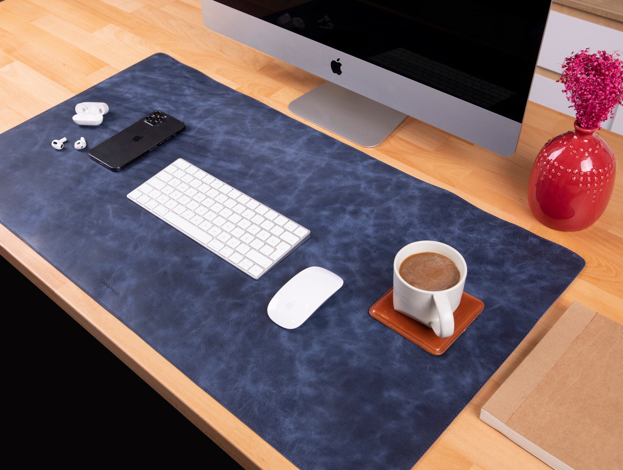 Axion Genuine Natural Leather Desk Mat