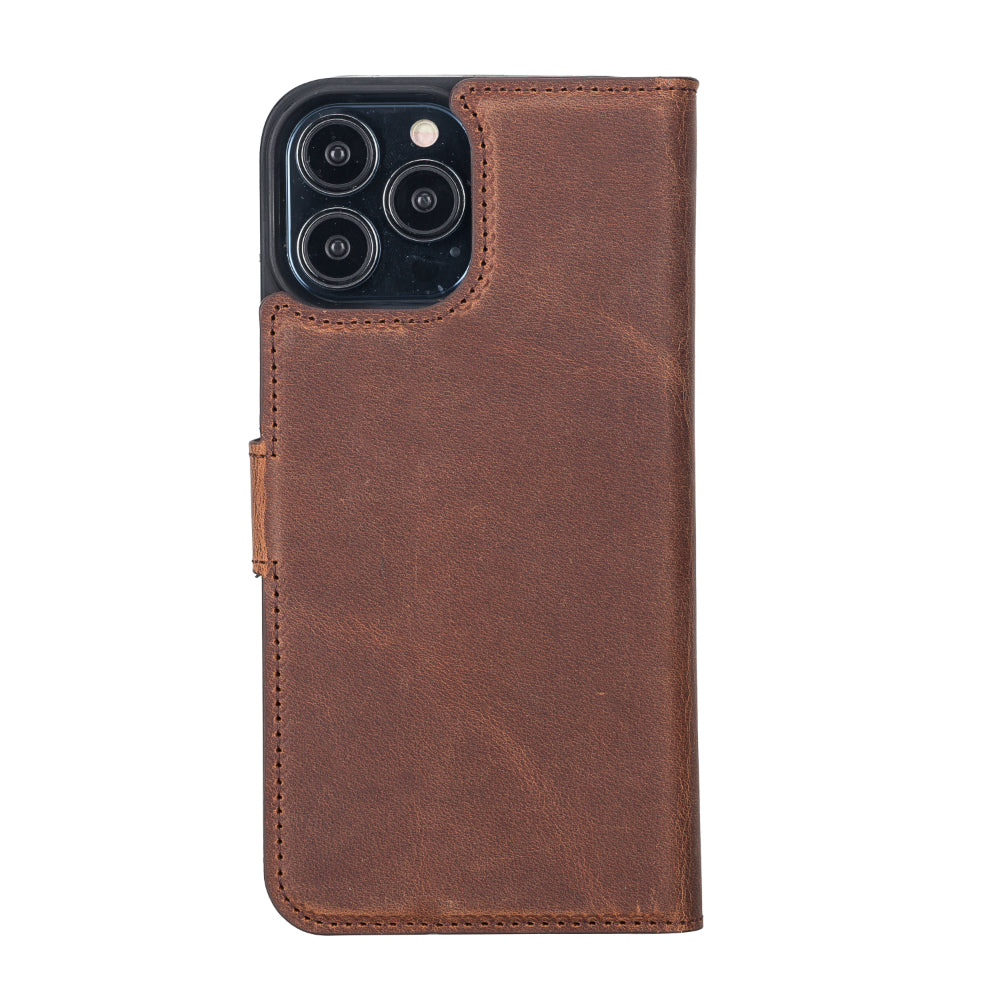Delfi, Magic Genuine Leather iPhone 13 Pro Max Detachable Wallet Case