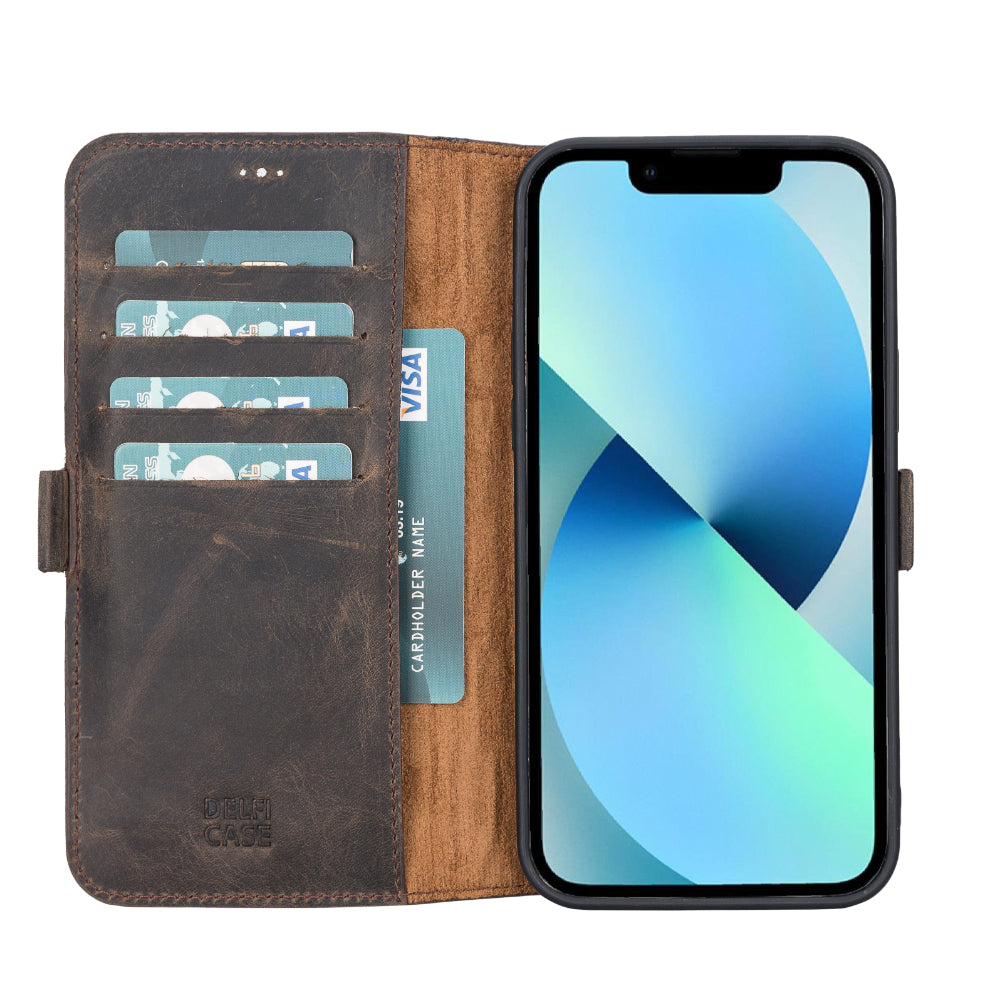 Delfi, TD Wallet iPhone 13 Pro Genuine Leather Wallet Case