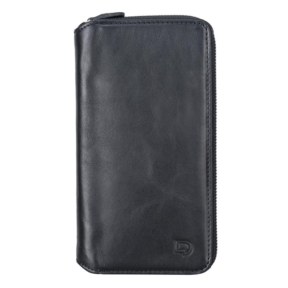 Delfi, Trina iPhone 13 Genuine Leather Detachable and Zipper Wallet Case