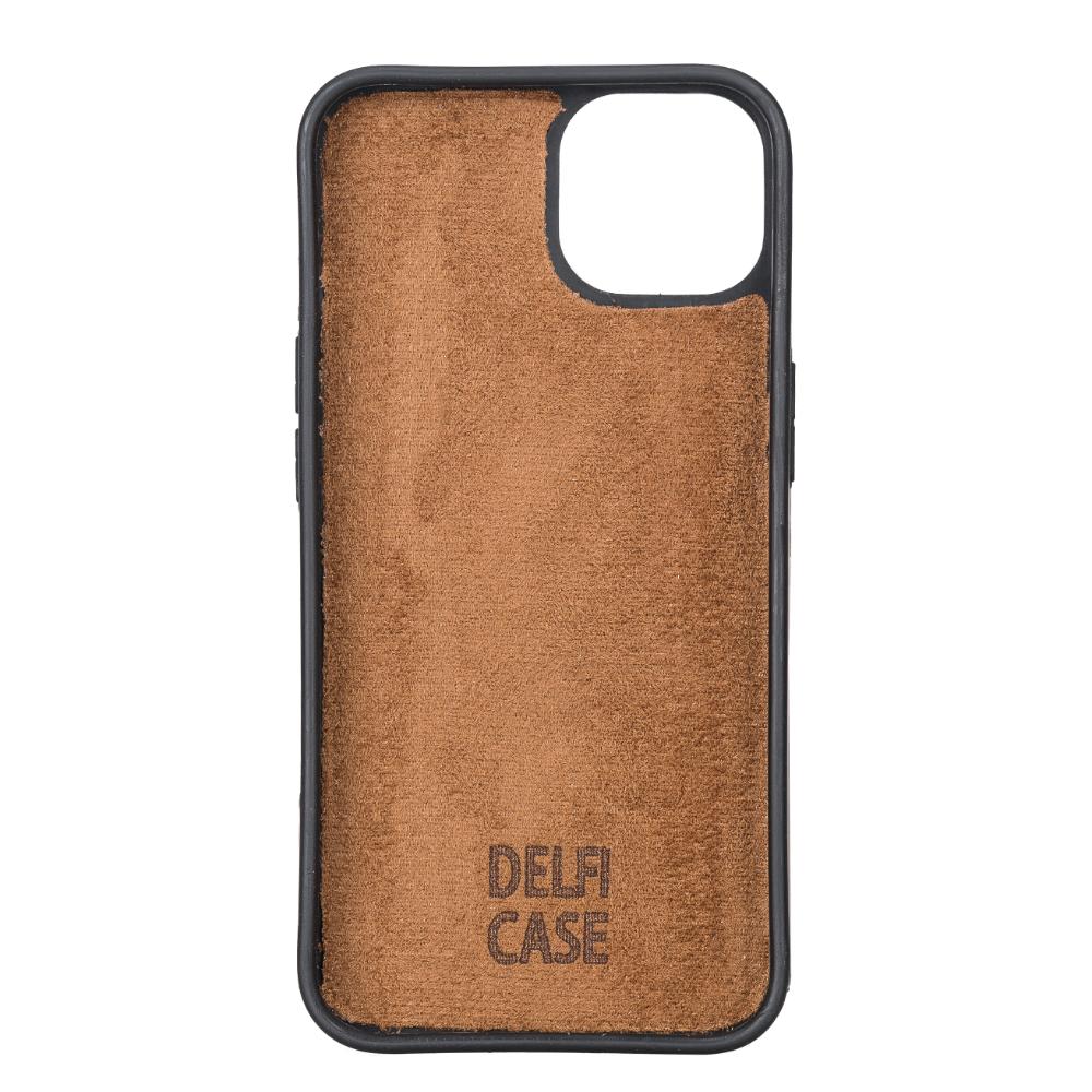 Delfi, Trina iPhone 13 Genuine Leather Detachable and Zipper Wallet Case