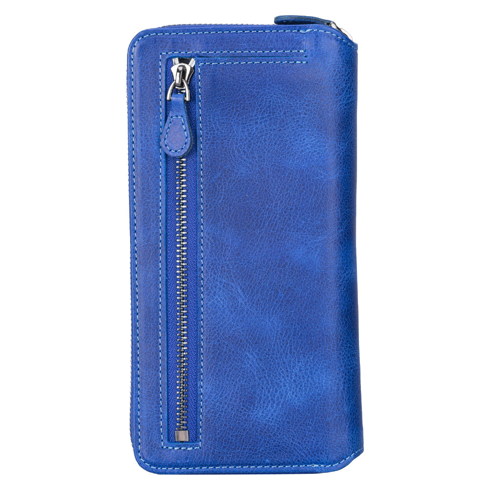 Delfi, Trina iPhone 13 Pro Max Genuine Leather Detachable and Zipper Wallet Case