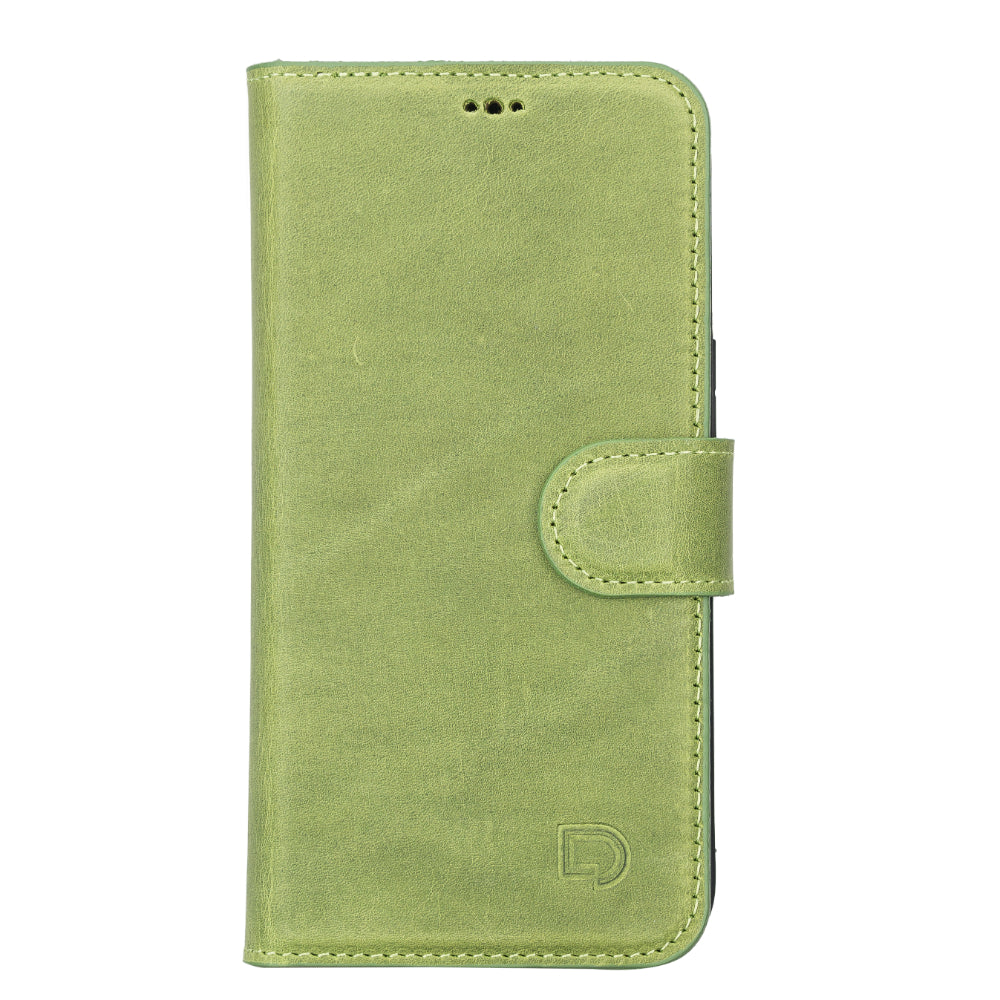 Delfi, Magic iPhone 13 Genuine Leather Detachable Wallet Case