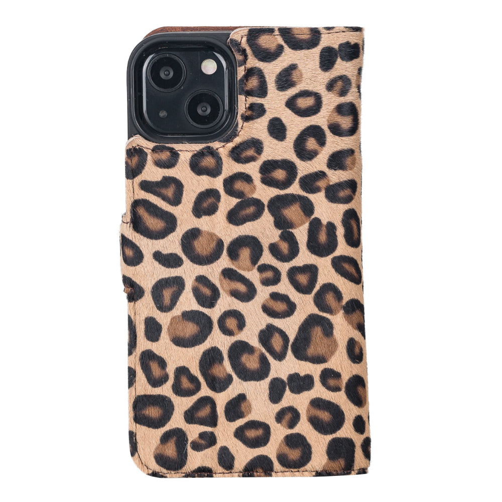 Delfi, Magic iPhone 13 Genuine Leather Detachable Wallet Case