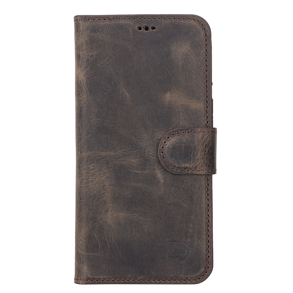 Delfi, Magic iPhone 13 Genuine Leather Detachable Wallet Case
