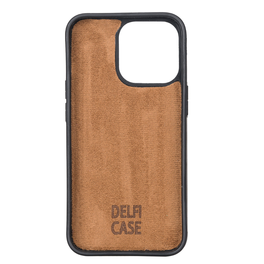 Delfi, Magic iPhone 13 Pro Genuine Leather Detachable Wallet Case