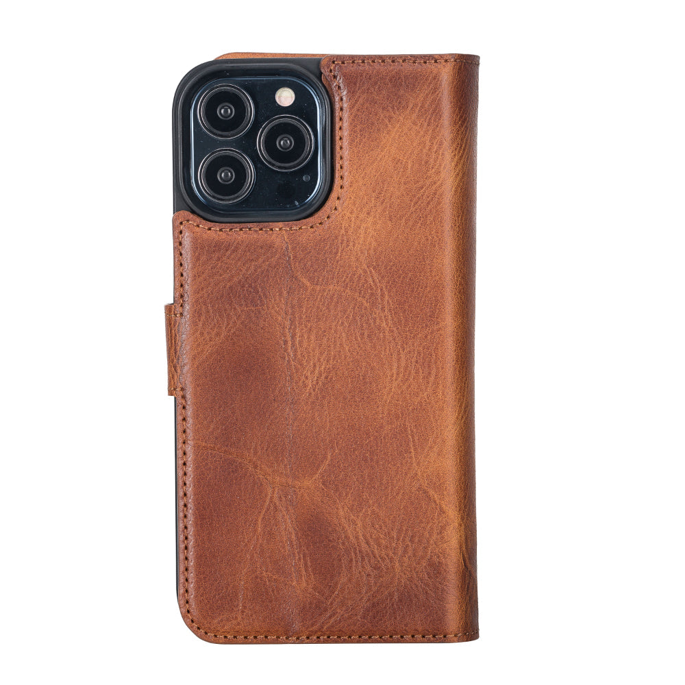 Delfi, Magic Genuine Leather iPhone 13 Pro Max Detachable Wallet Case
