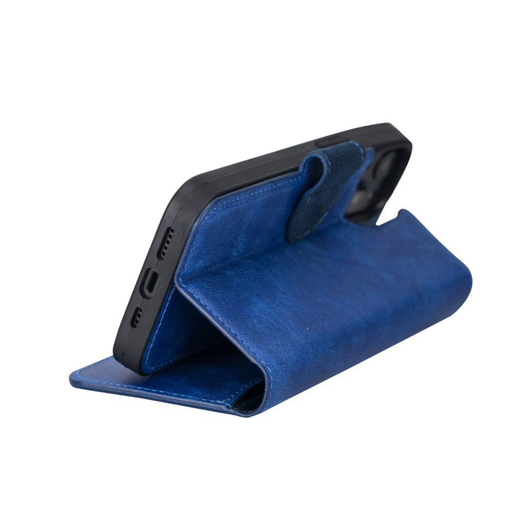 Delfi, Magic iPhone 13 Genuine Leather Detachable Wallet Case