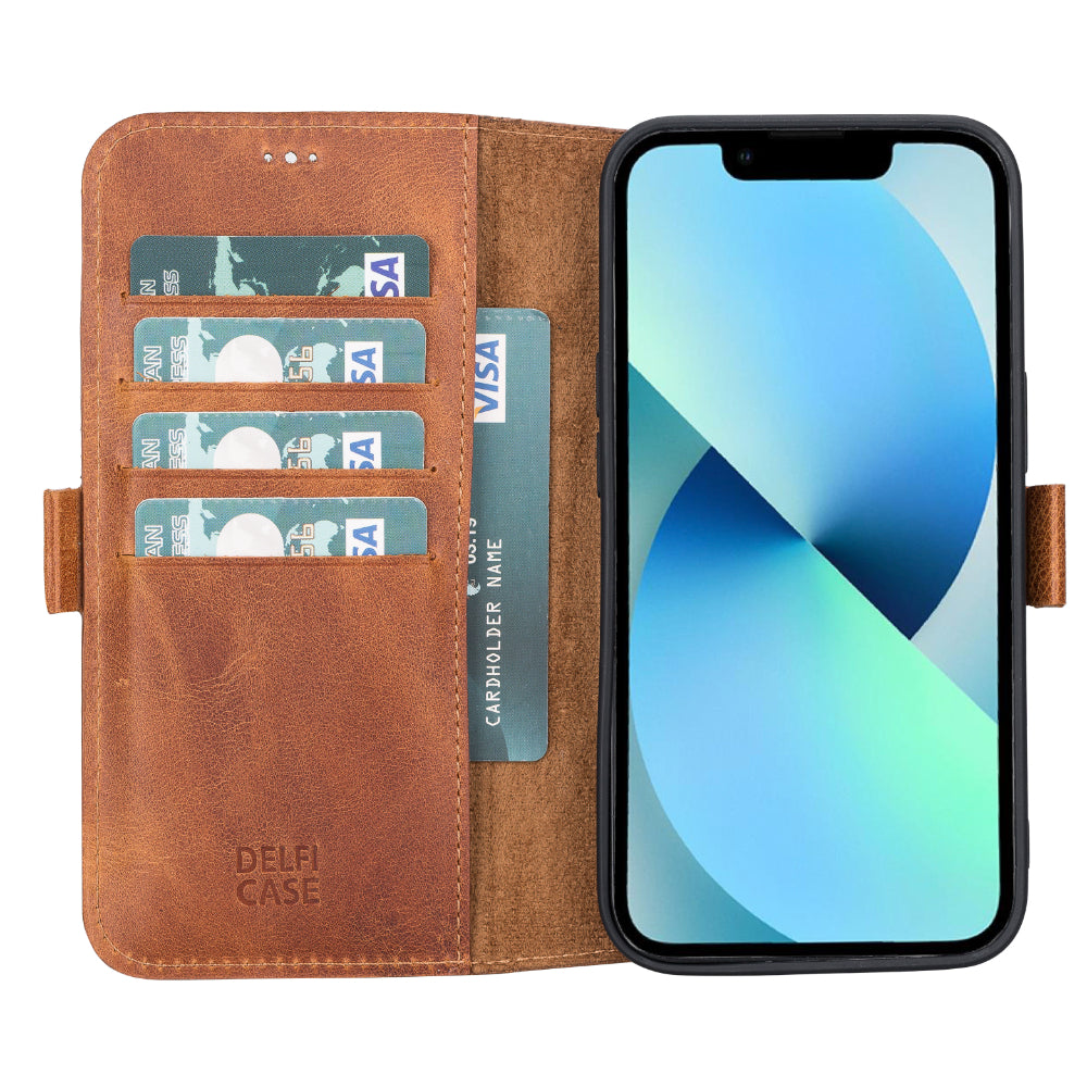 Delfi, TD Wallet iPhone 13 Genuine Leather Wallet Case